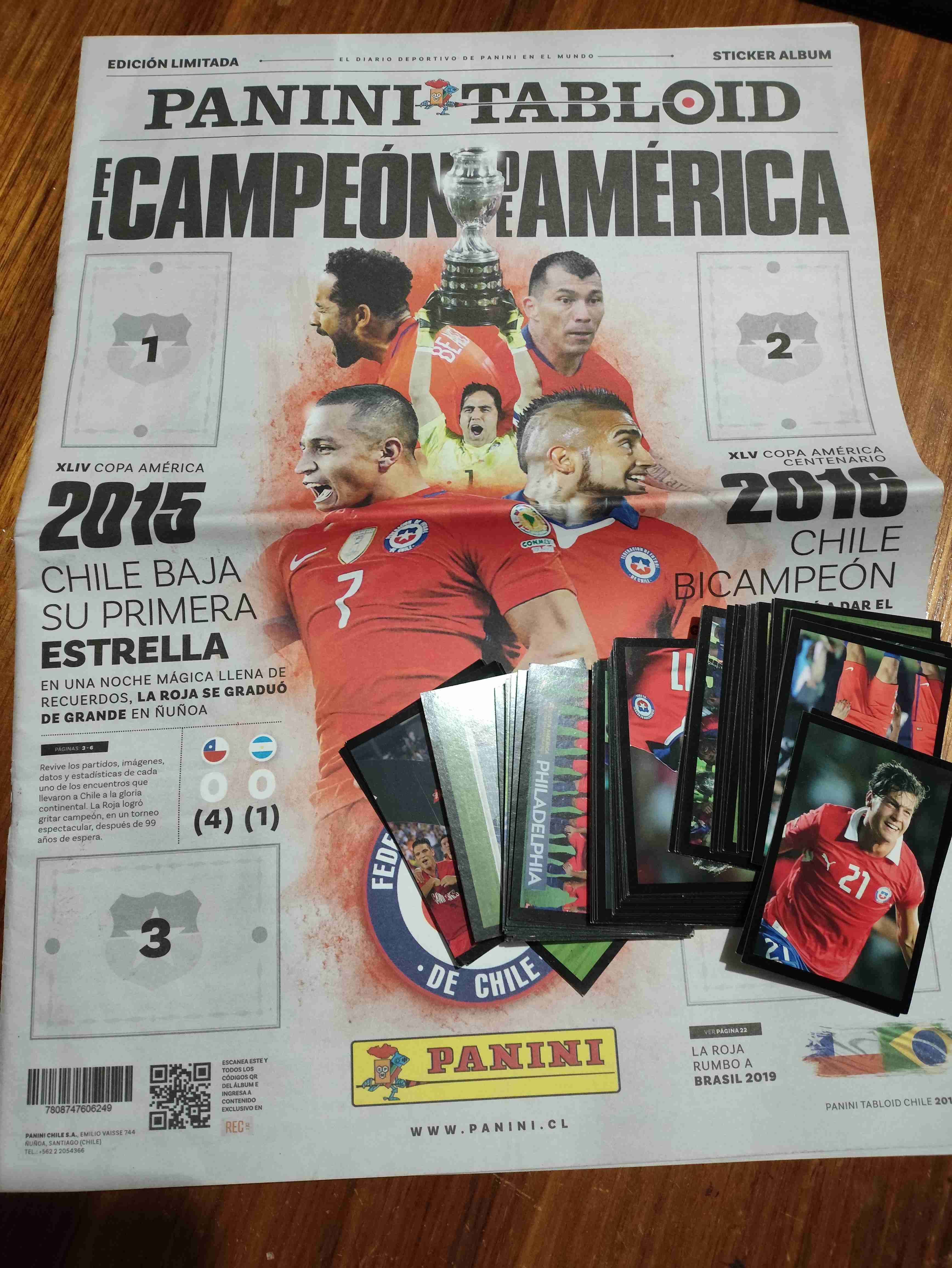 Álbum Panini Campeón  América 2016