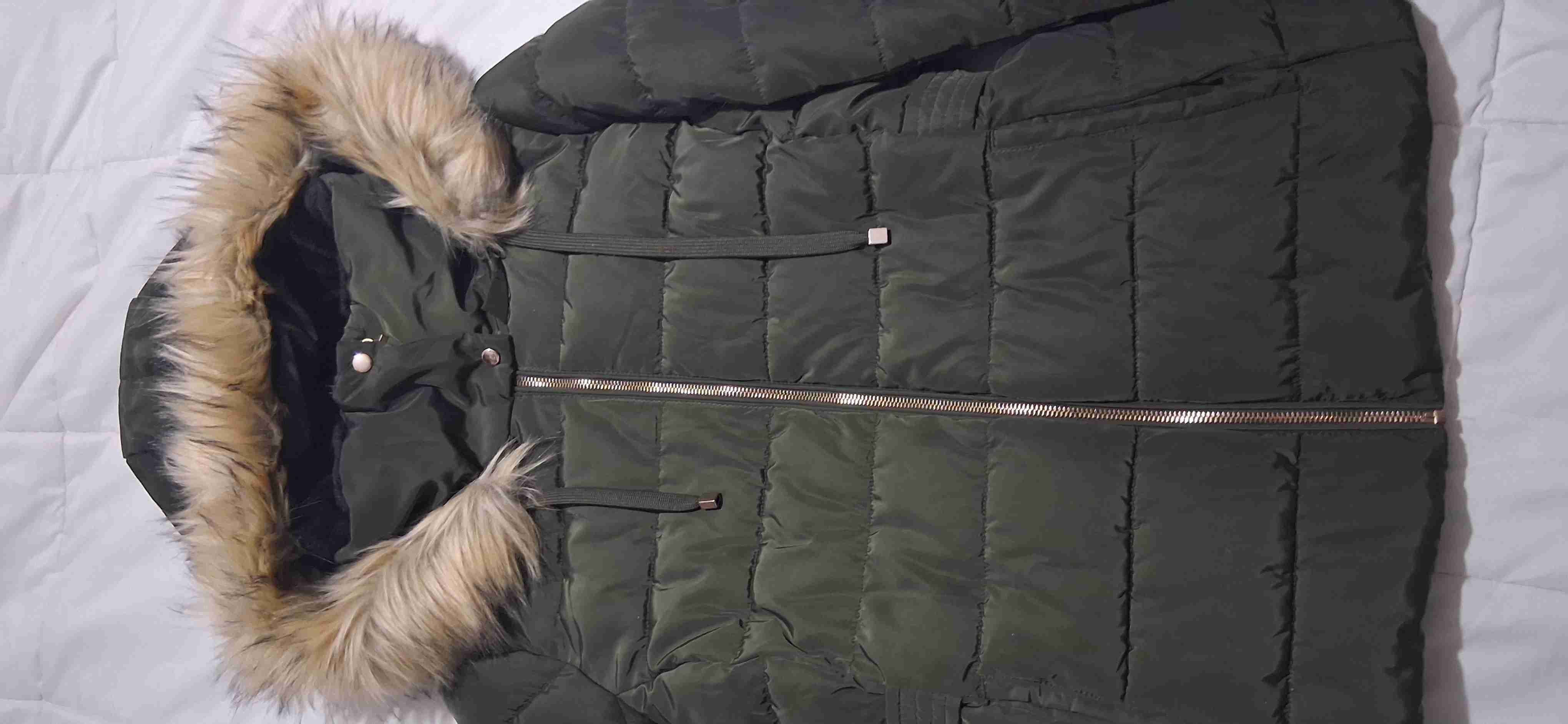 Parka de pluma con capucha de piel - miniatura 5