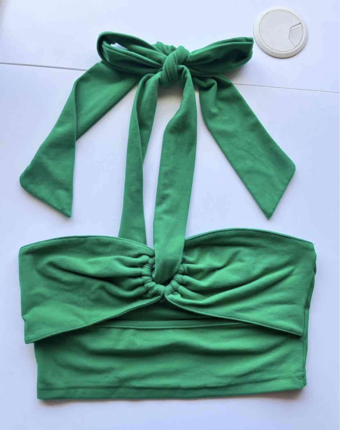 Top  verde de gamuza - miniatura 1