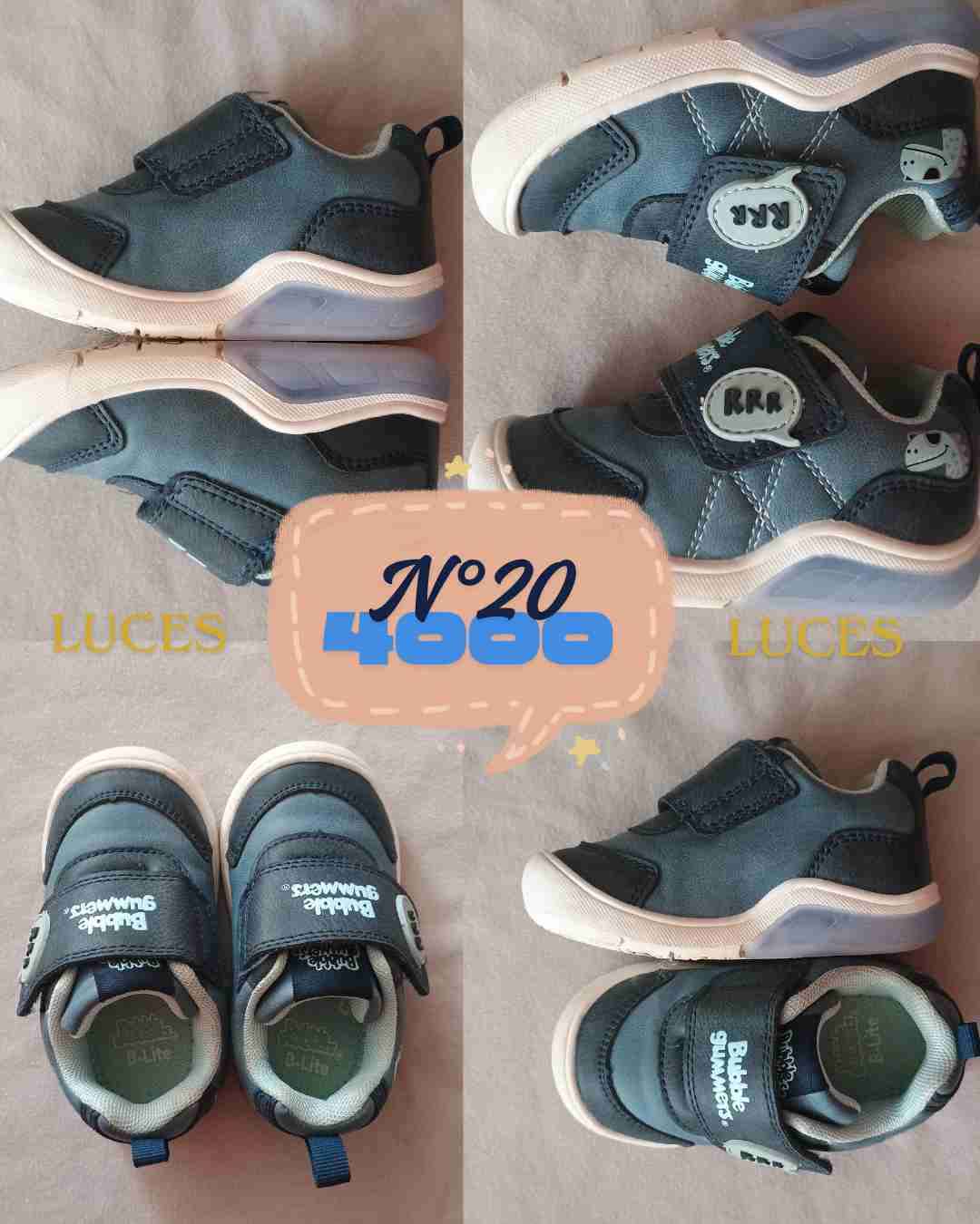 Zapatillas Bubble Gummers azul N°20 - miniatura 1