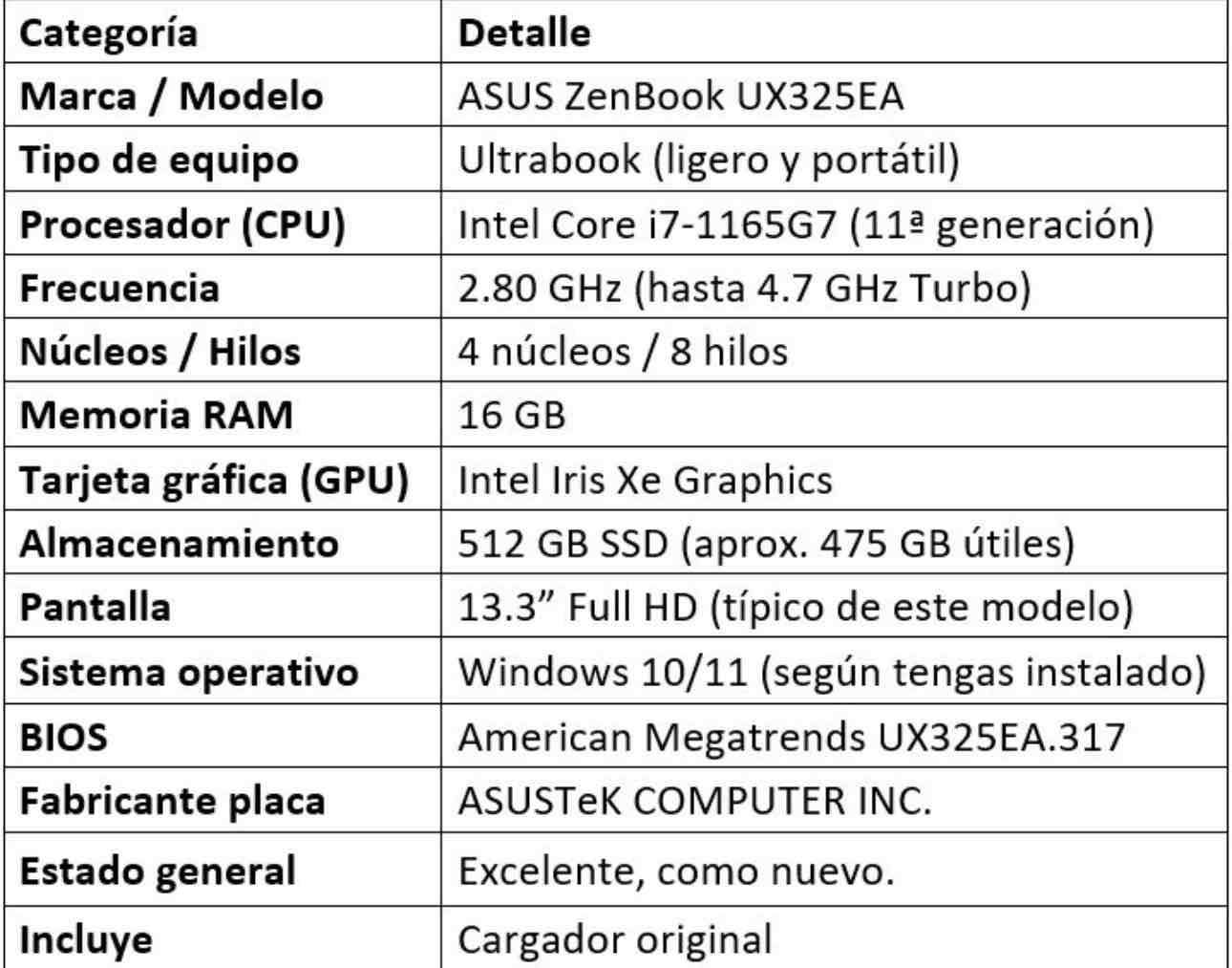 Ultrabook ASUS ZenBook UX325EA - miniatura 1