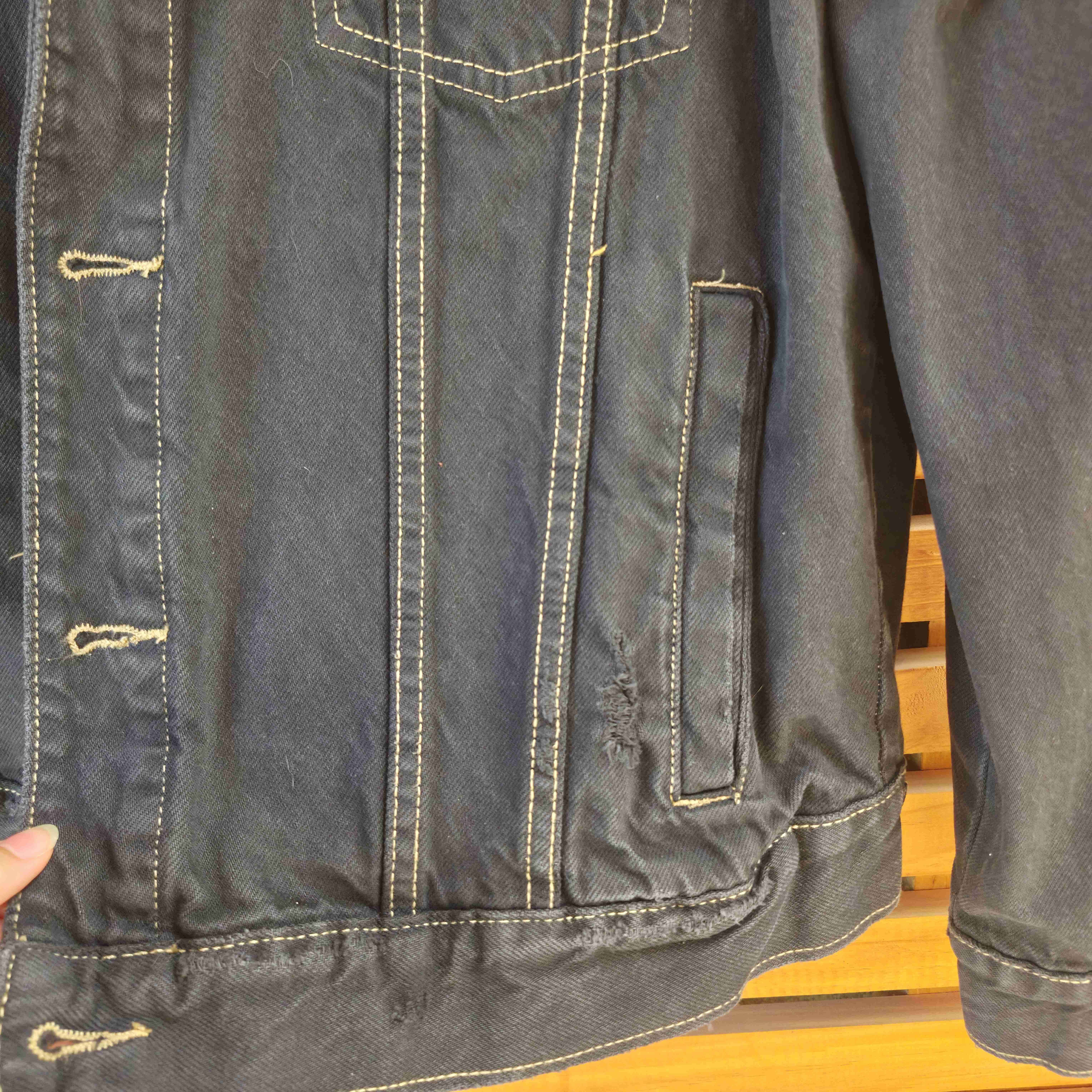 Chaqueta de mezclilla Bershka Unisex - miniatura 4