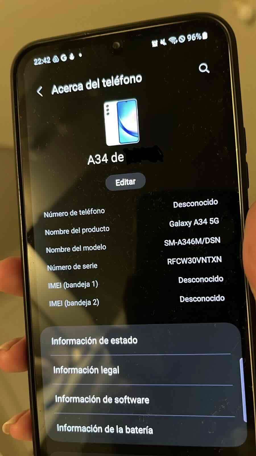 Smartphone Samsung A34 - miniatura 3