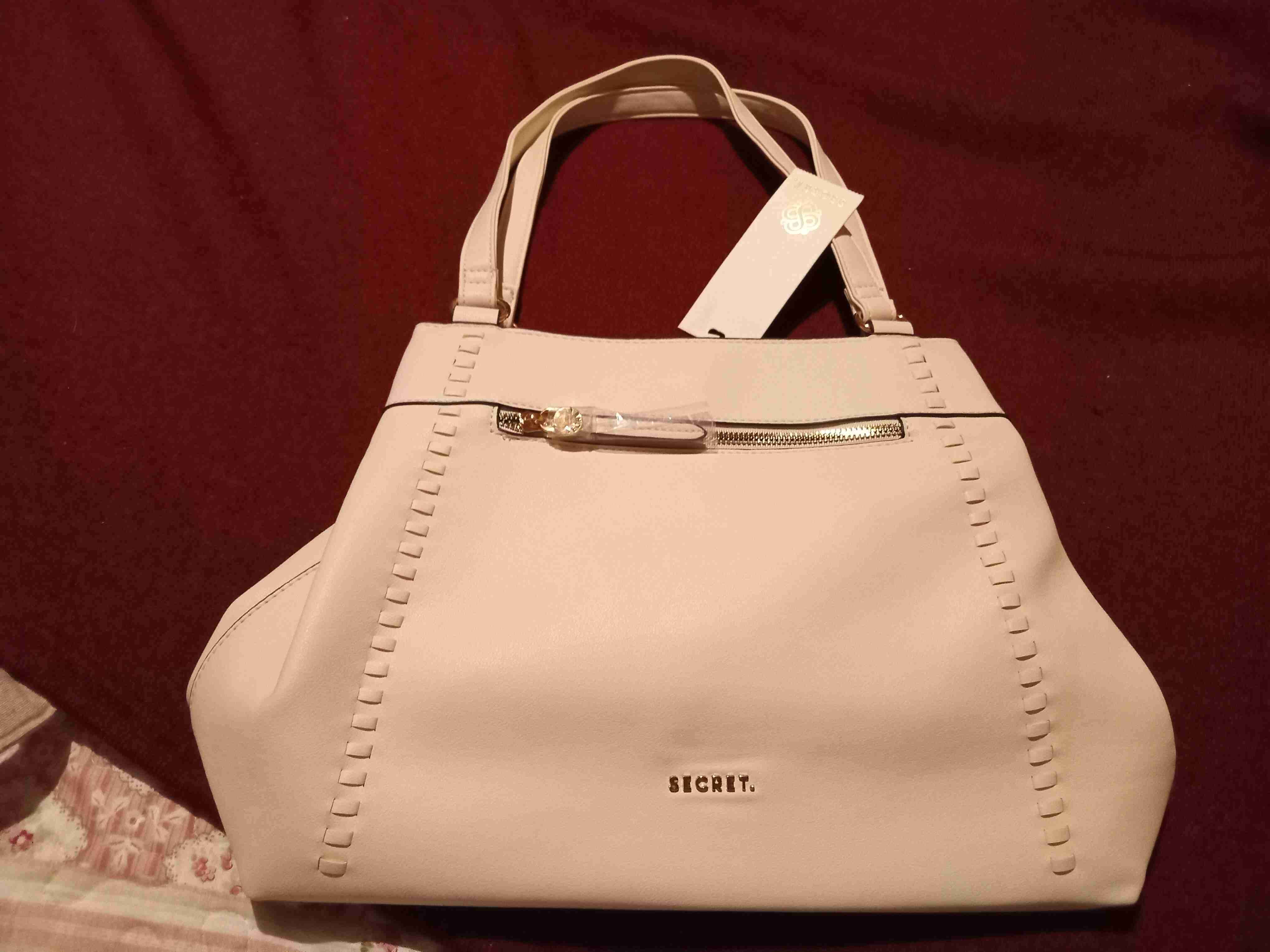 Cartera beige elegante - miniatura 3