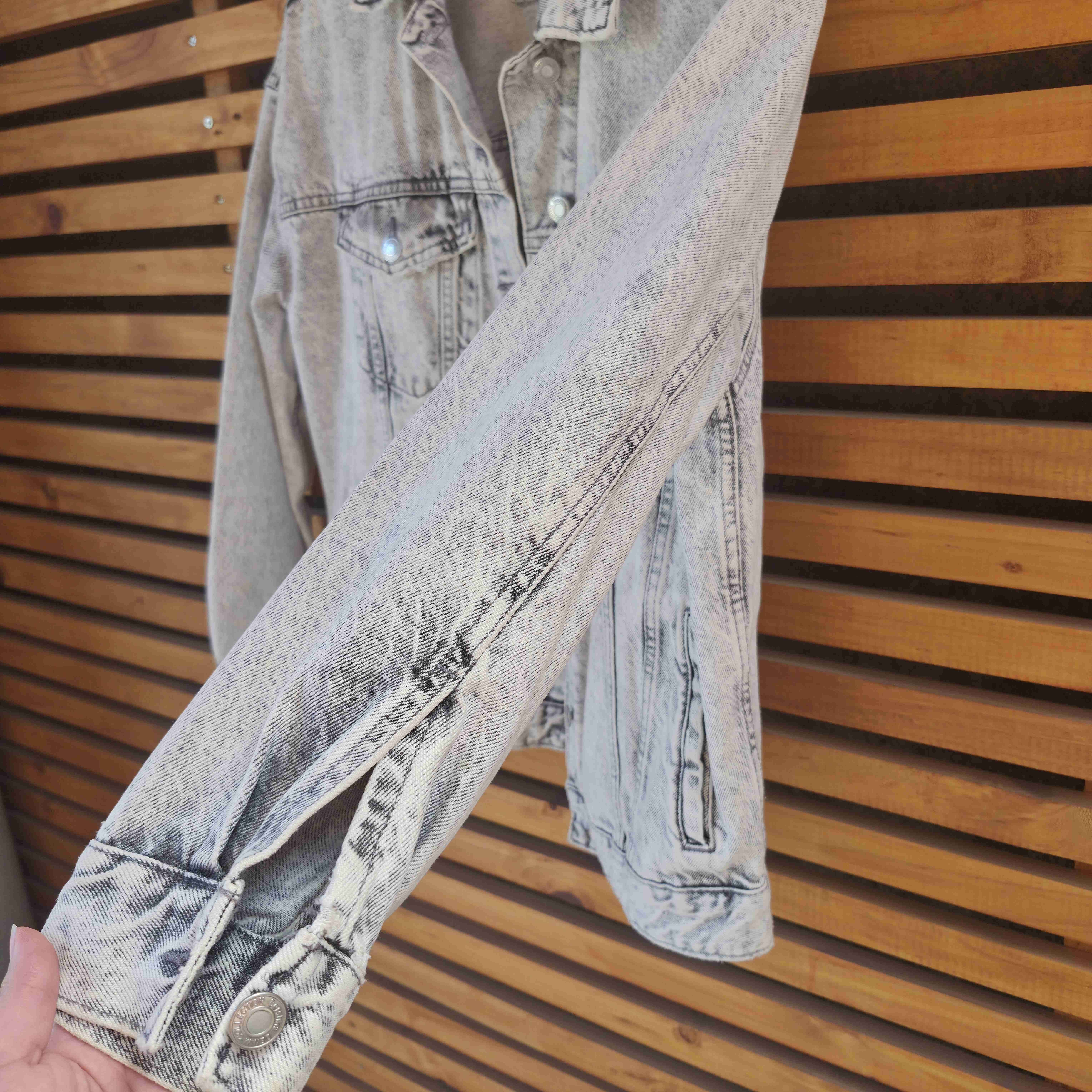 Chaqueta gris XS oversized unisex - miniatura 4