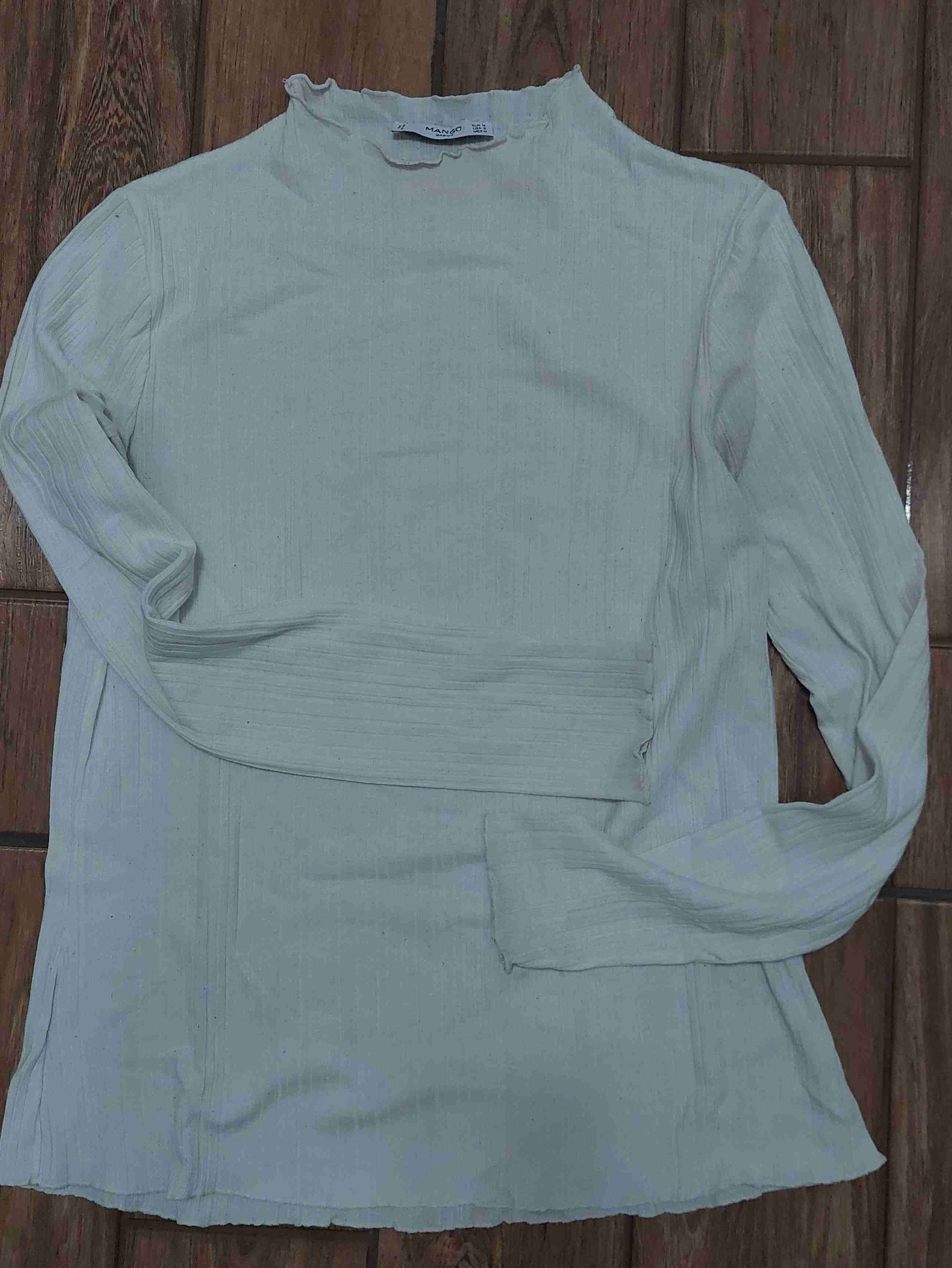 Polera de cuello alto blanco - miniatura 1