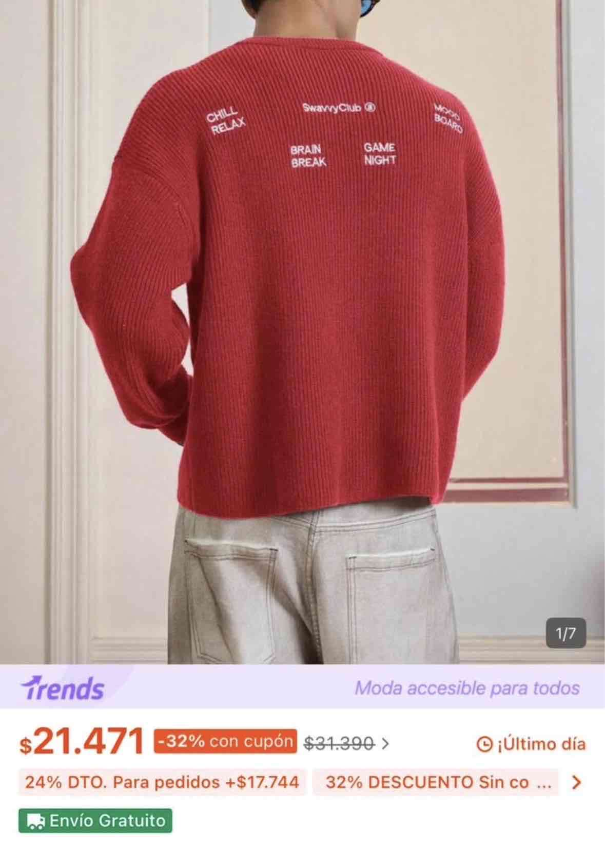 Chaleco bordado rojo - NUEVO‼️ - miniatura 4