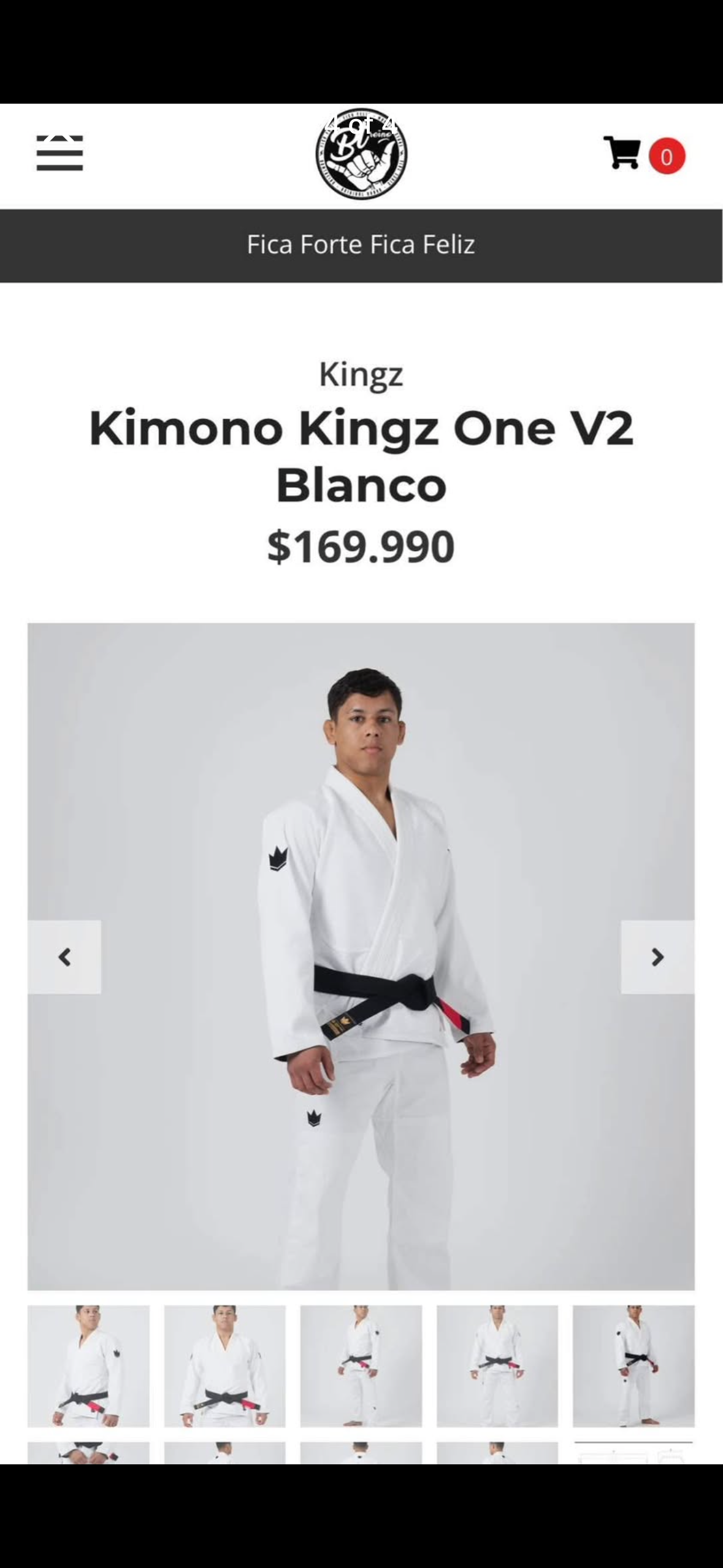 Gi Jiu Jitsu Blanco Kingz One A1L‼️ - miniatura 4