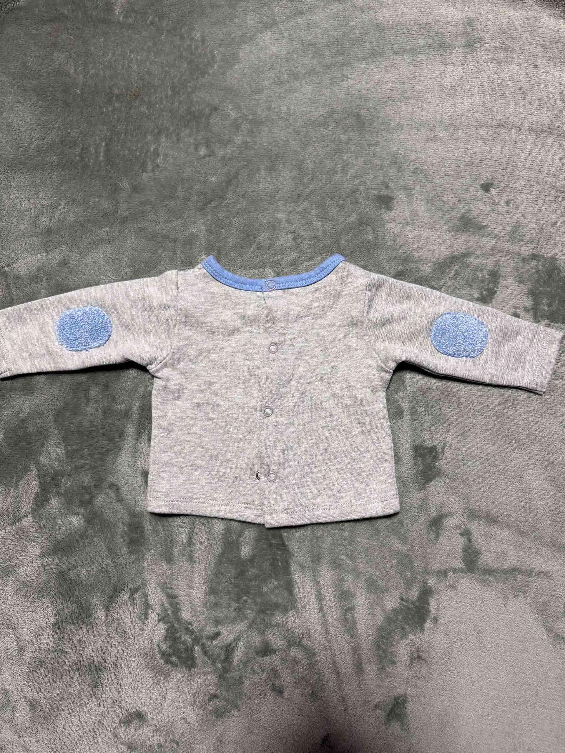 Pijama gris de bebé - miniatura 2