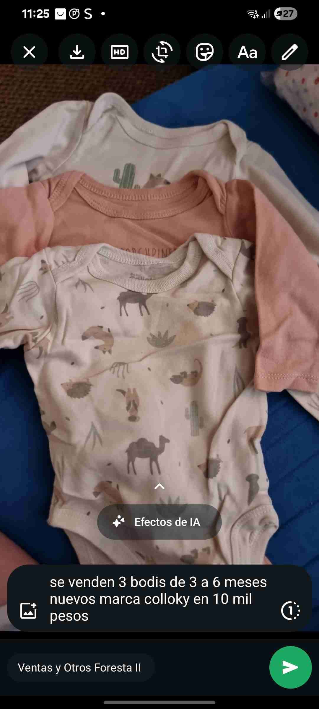 Pack 3 bodis de bebé nuevos - miniatura 1