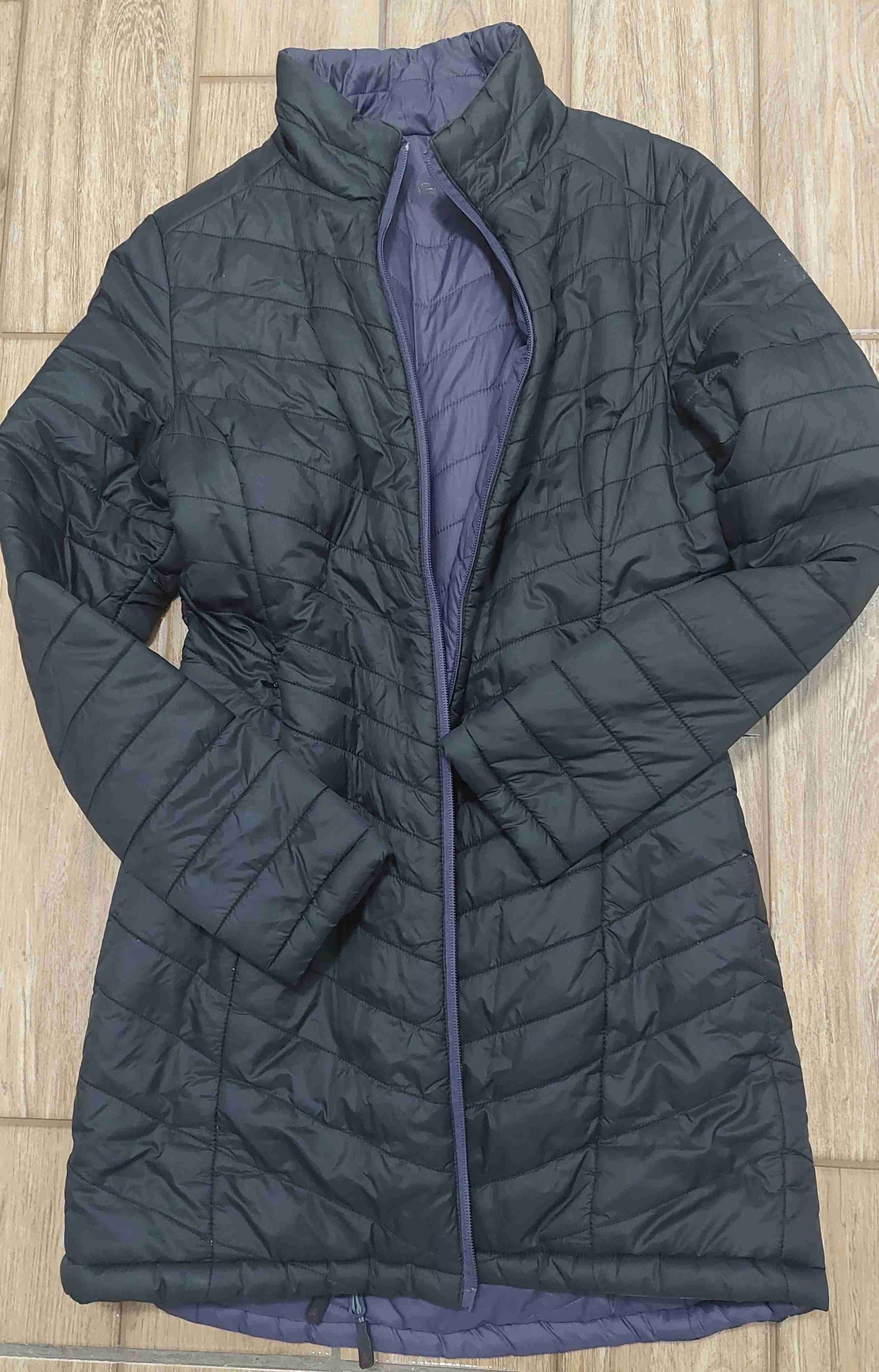 Abrigo largo acolchado negro - miniatura 1