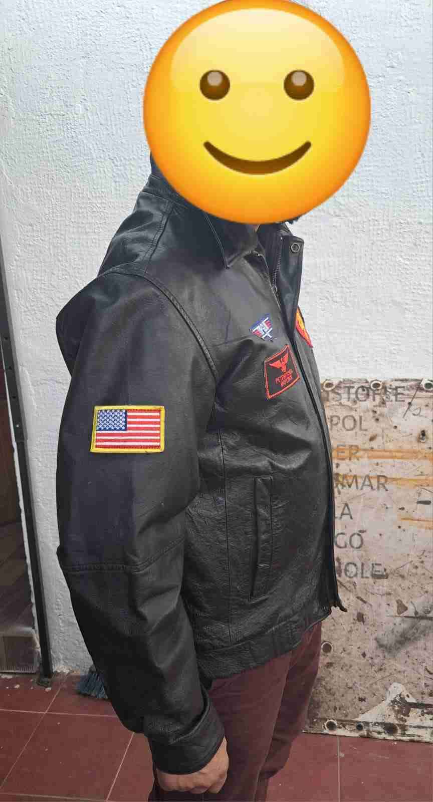 Chaqueta Top Gun negra con parches - miniatura 3