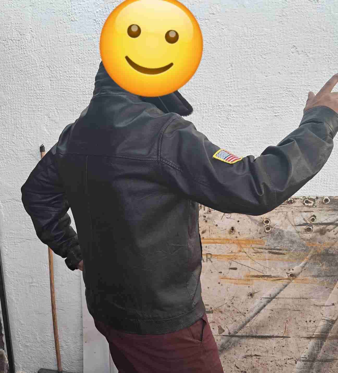 Chaqueta Top Gun negra con parches - miniatura 4