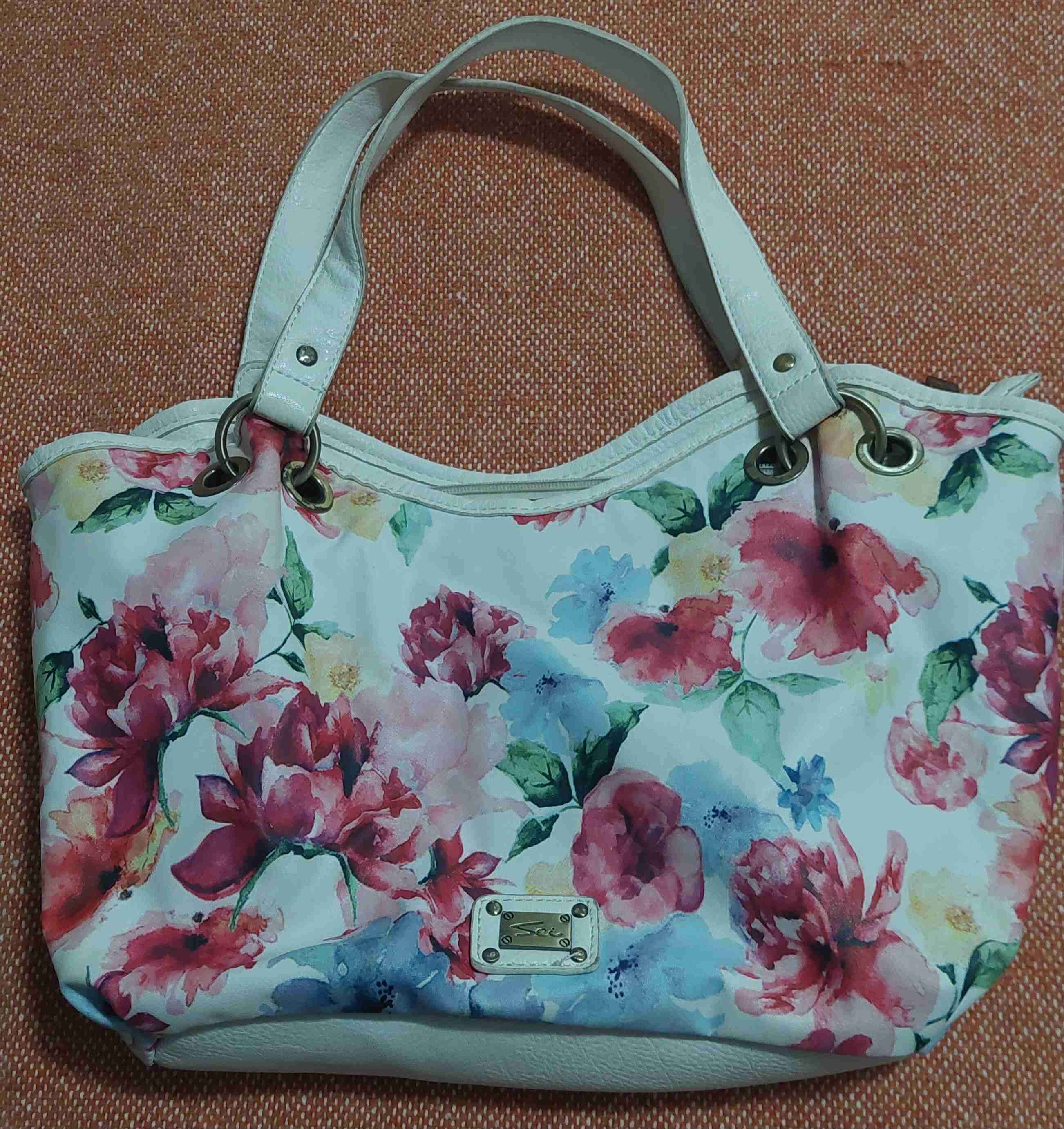 Bolso de hombro floral multicolor