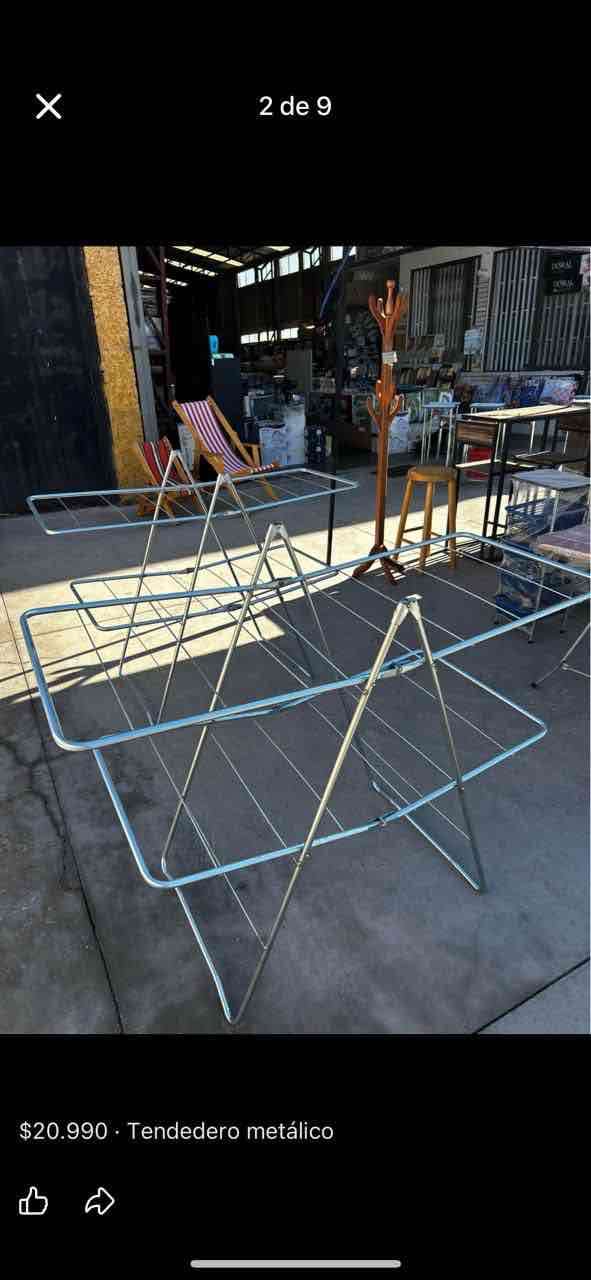 Tendedero plegable de metal - miniatura 3