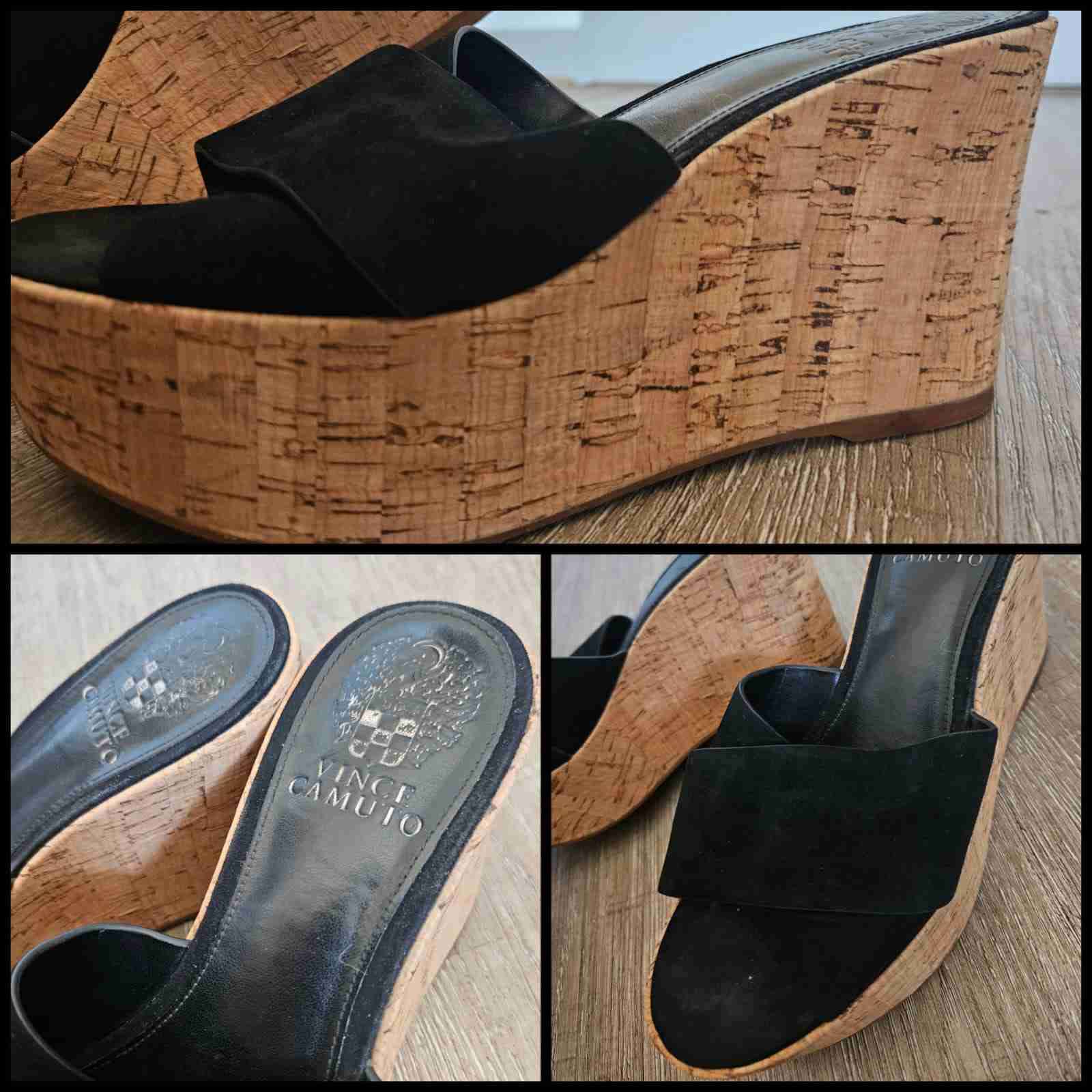 Sandalias plataforma de corcho negras