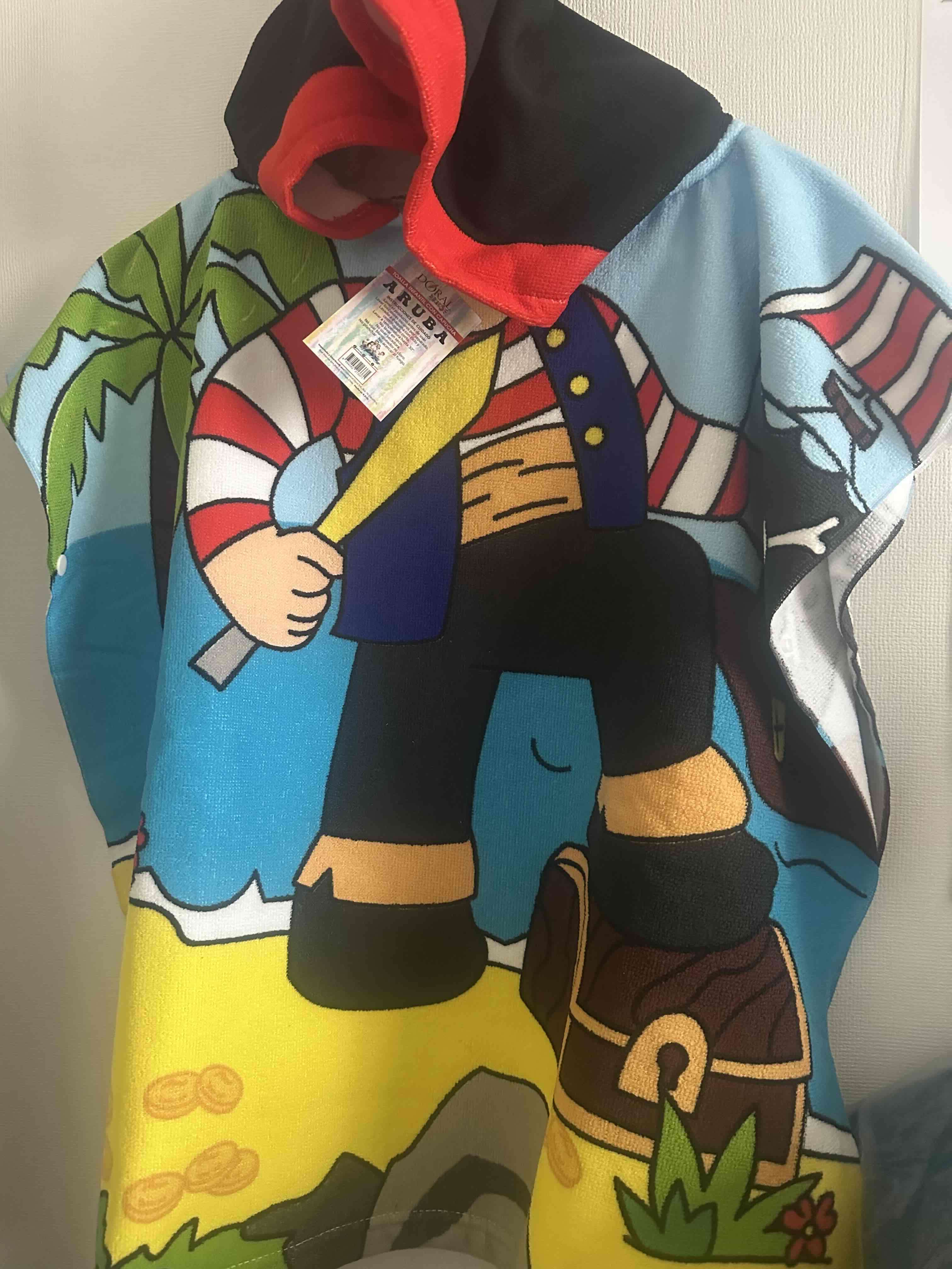 Poncho toalla infantil pirata - miniatura 1