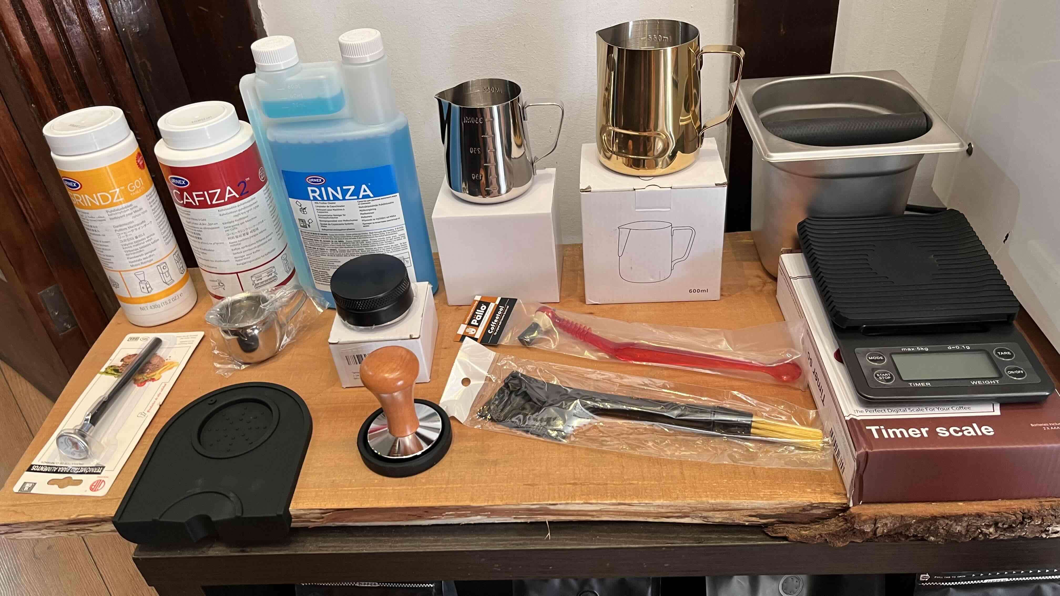 Kit completo para barista