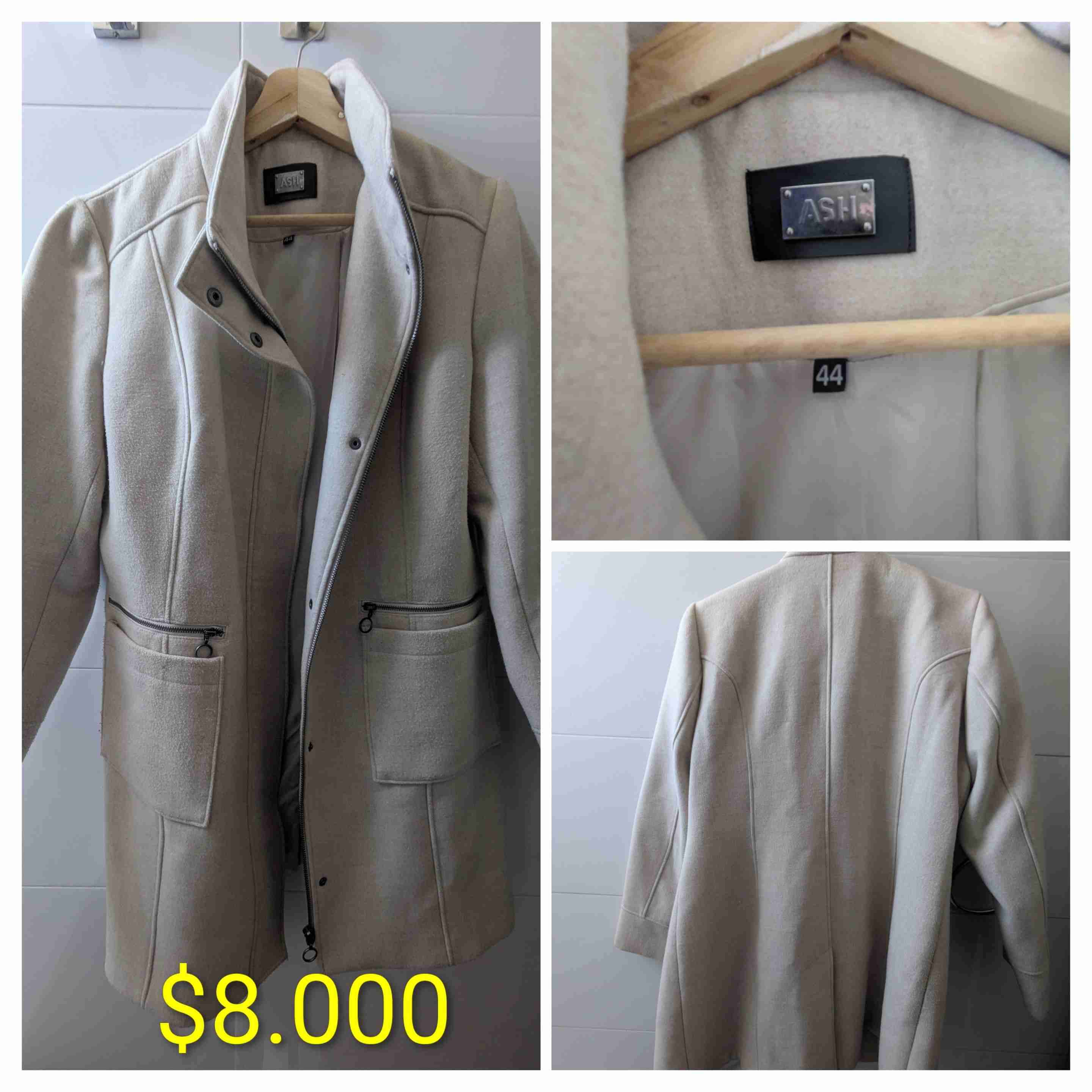 Abrigo beige con bolsillos - miniatura 4