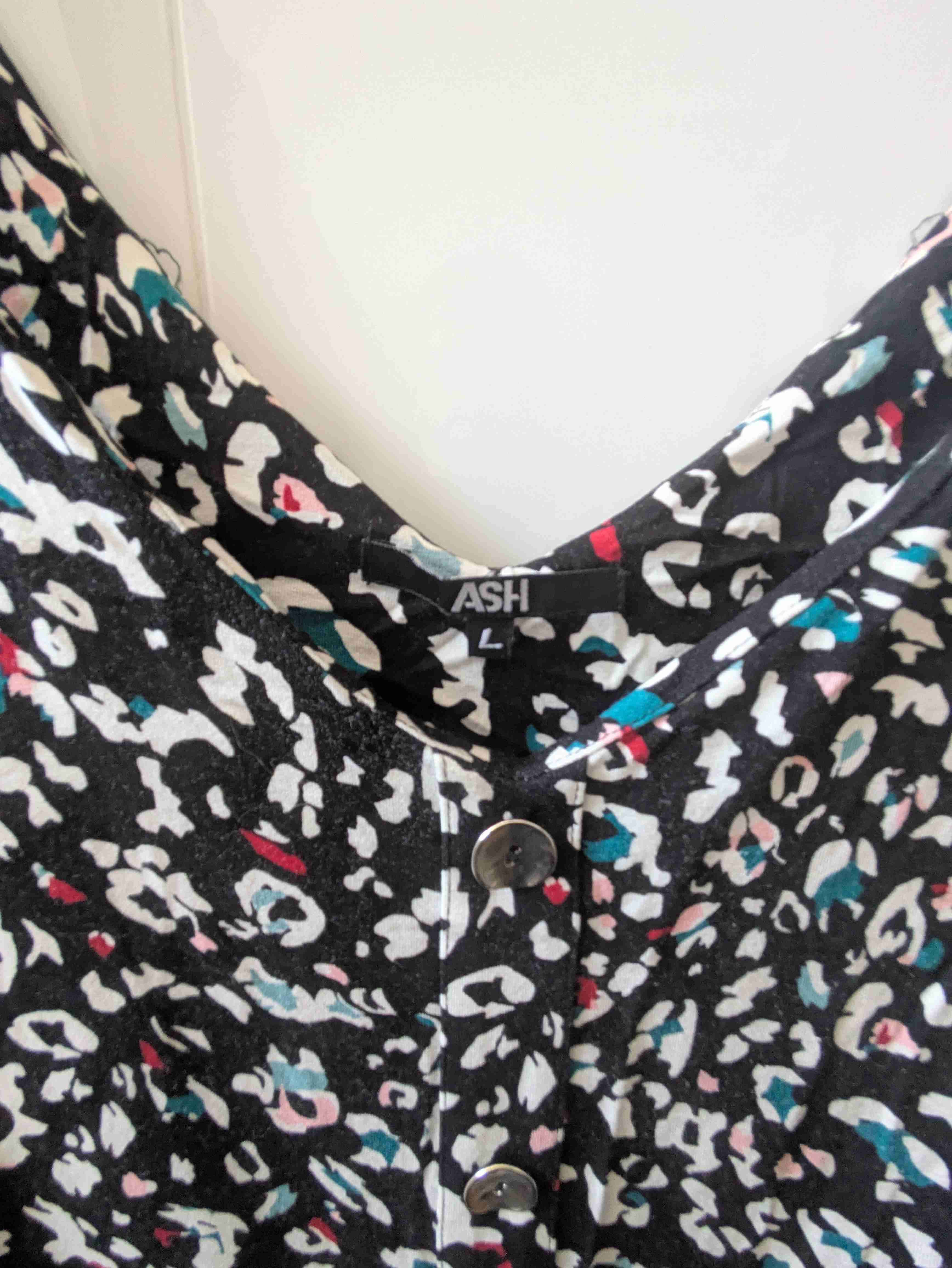 Vestido estampado floral negro - miniatura 2