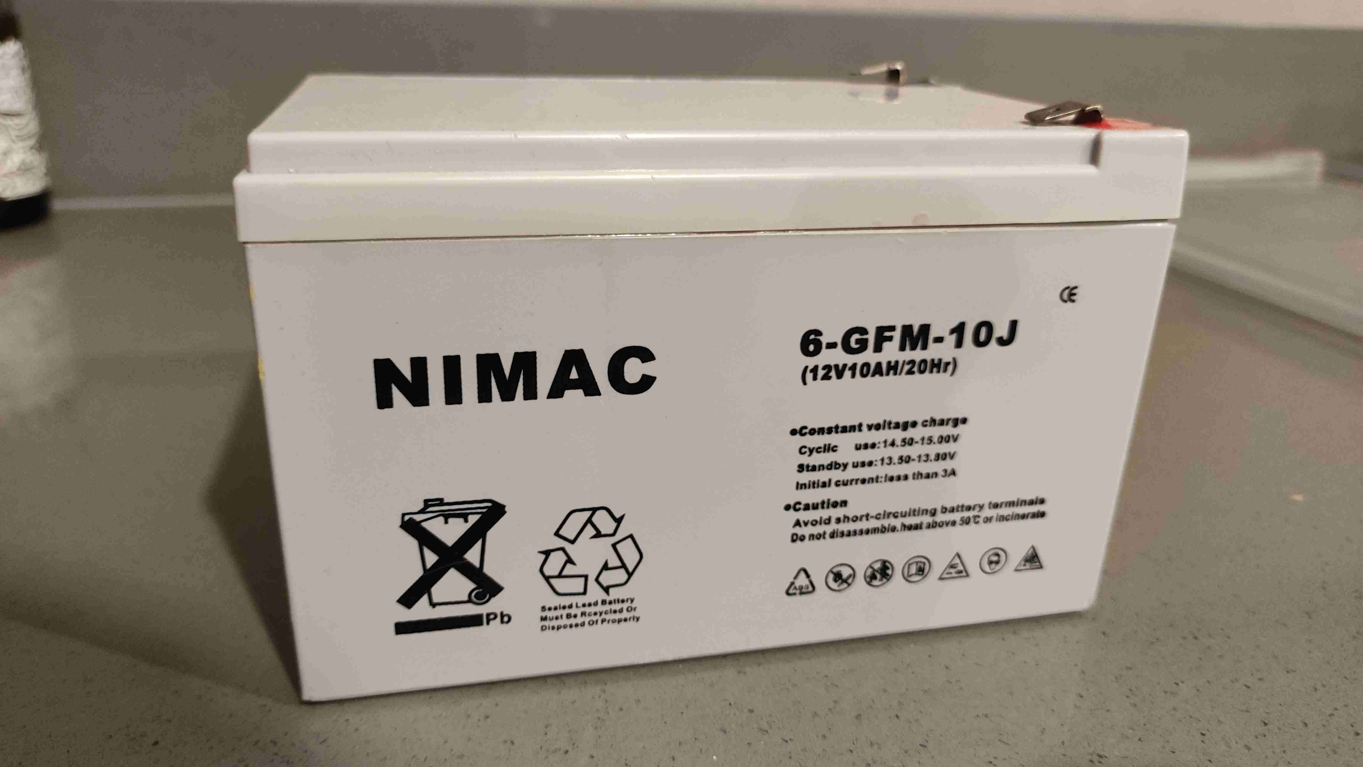 Batería NIMAC 12V 10AH Gel