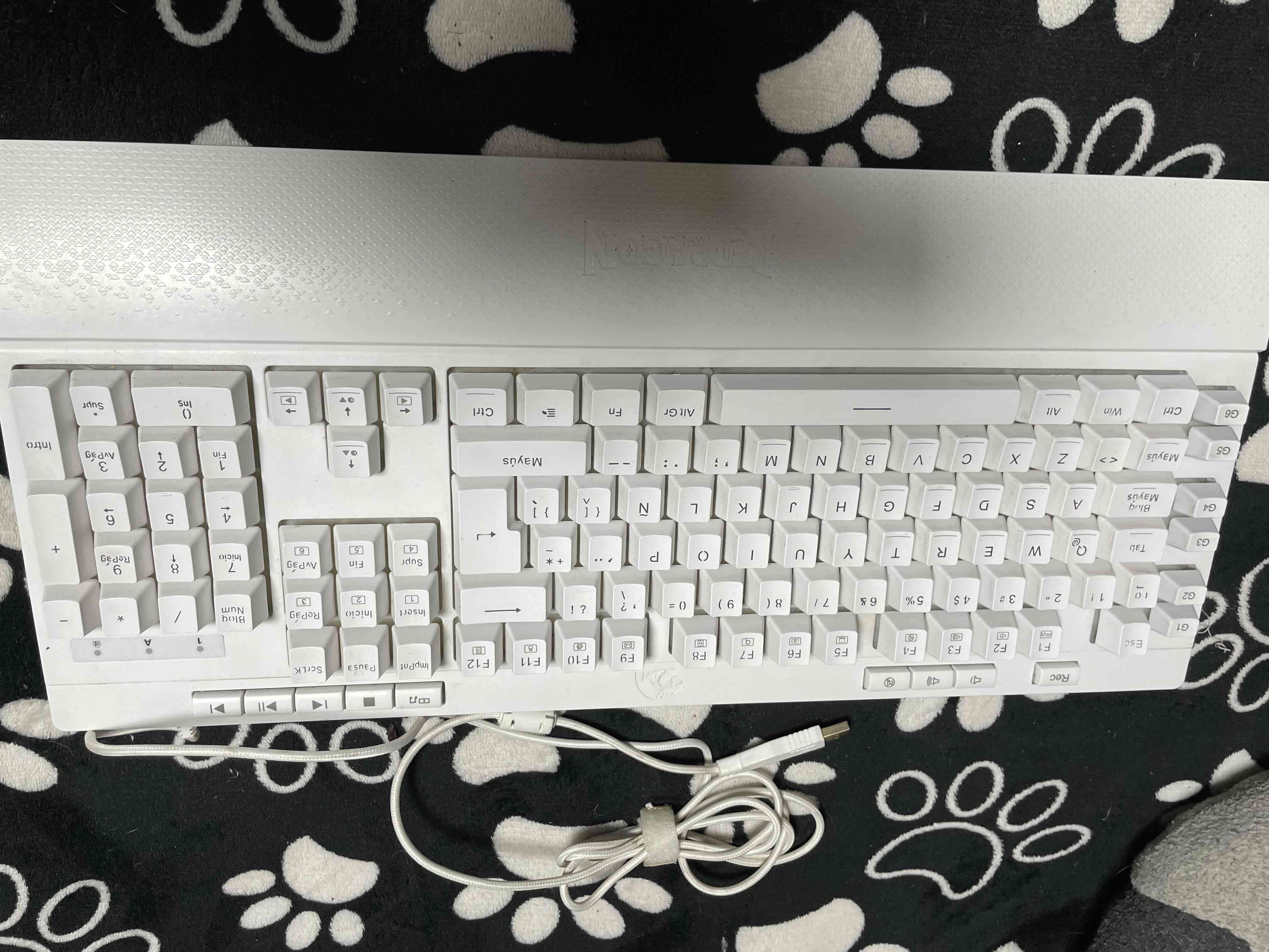 Teclado membrana retroiluminado blanco REDRAGON - miniatura 2