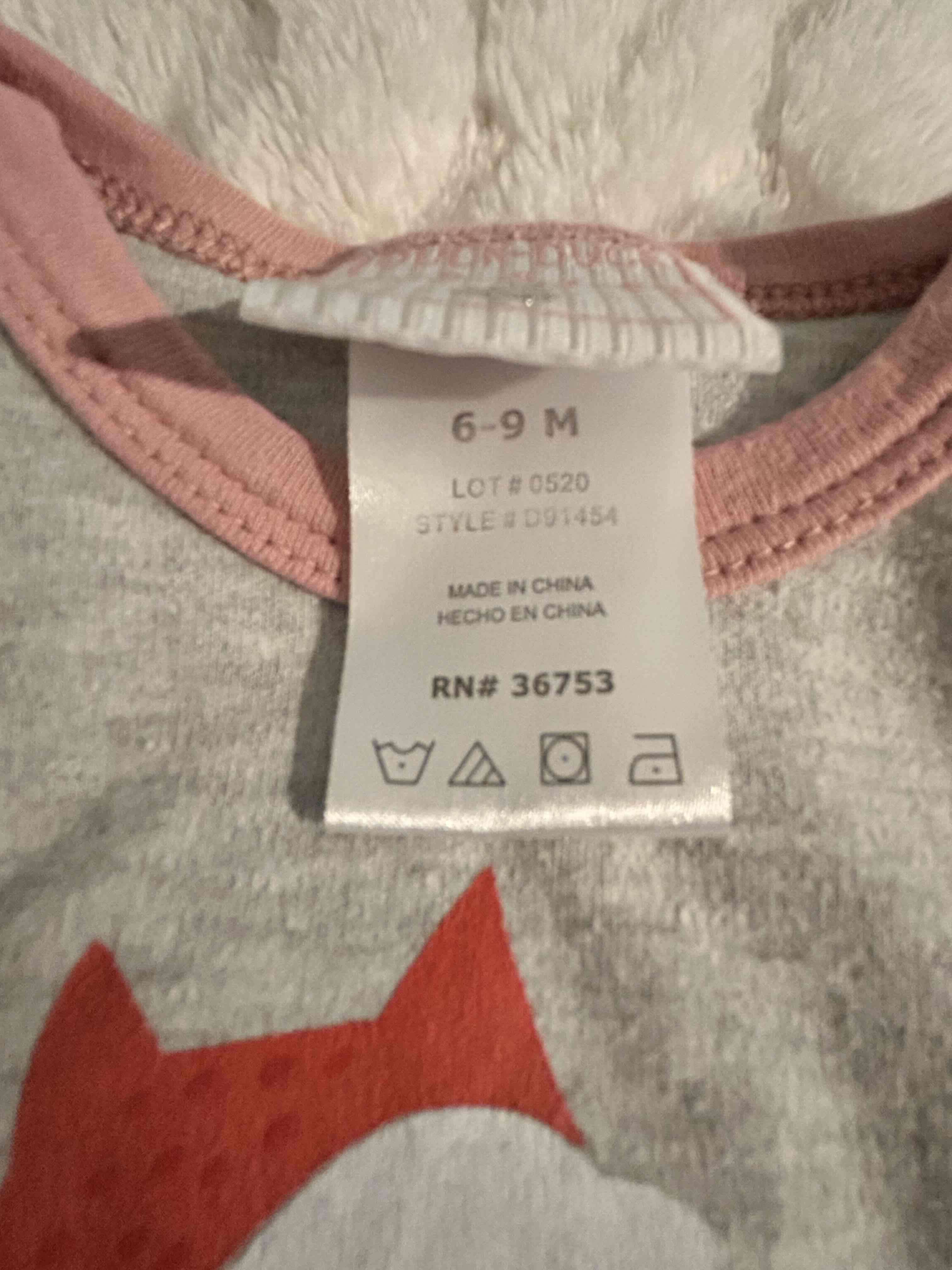 Pijama de bebé zorrito rosado - miniatura 2