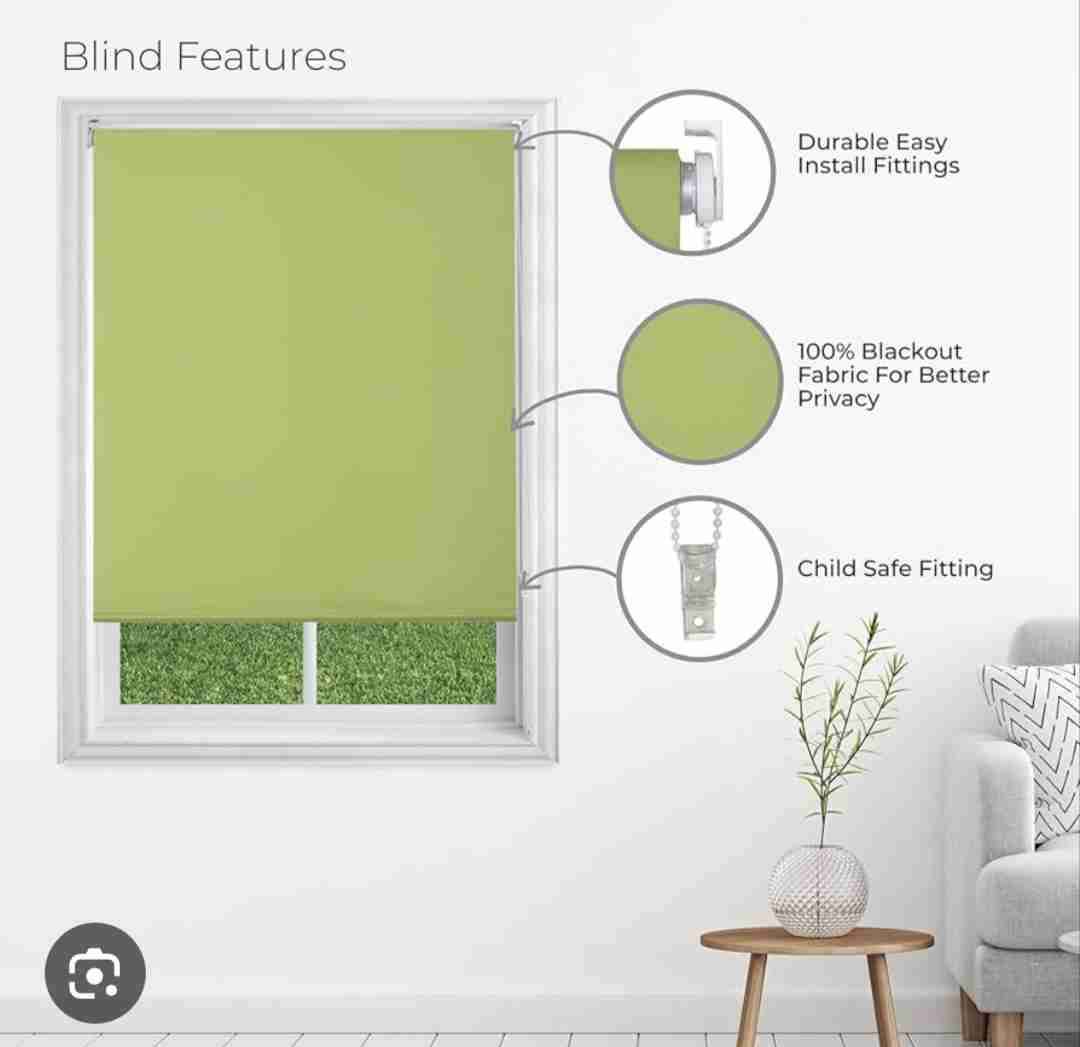 Cortina enrollable verde - miniatura 5