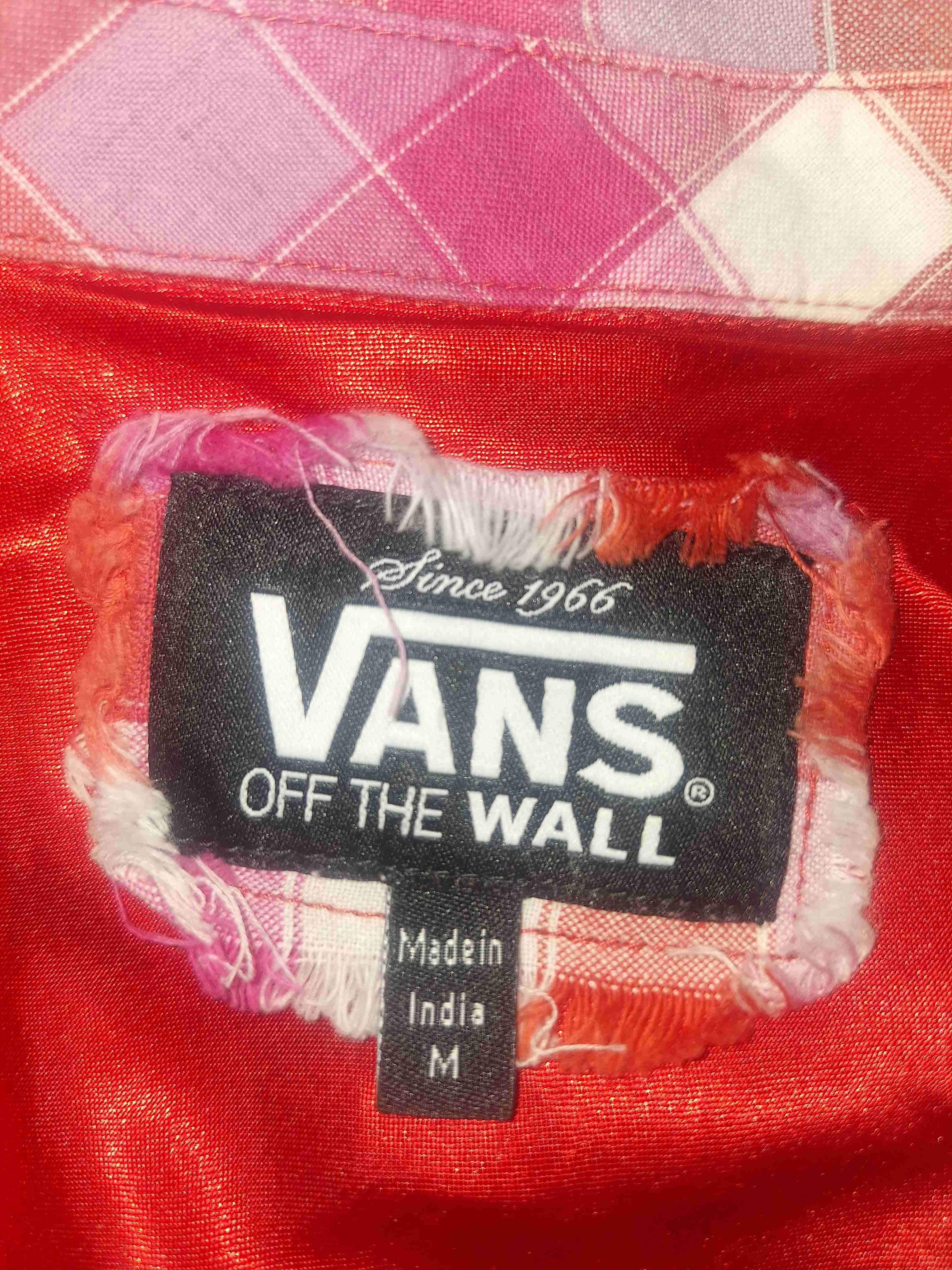 Camisa cuadriculada Vans roja - miniatura 3