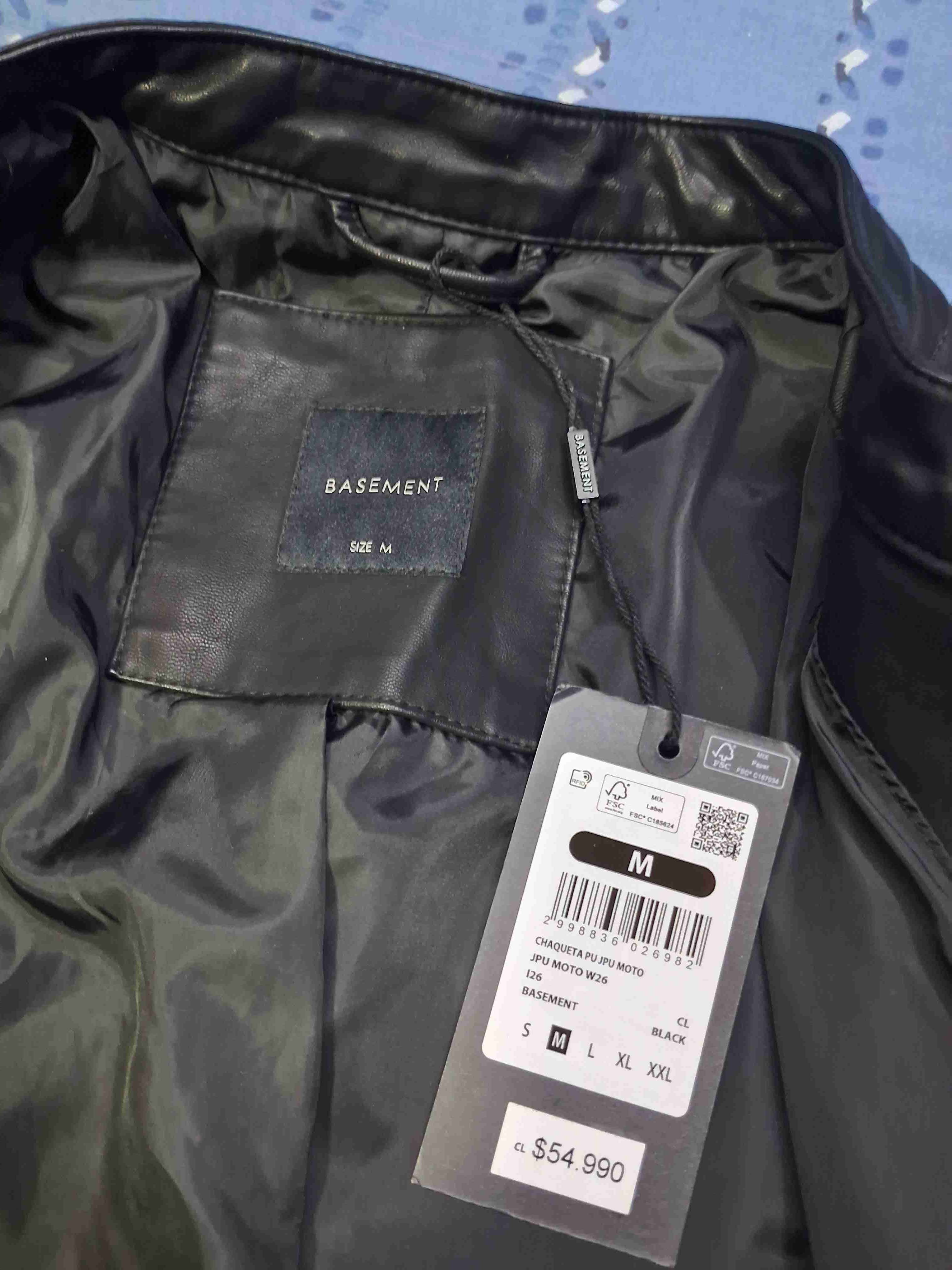 Chaqueta de cuero negra nueva - miniatura 2