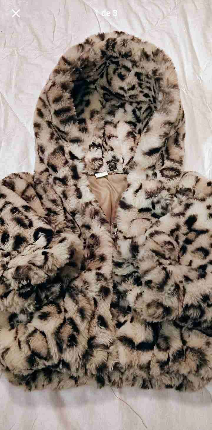 Abrigo de bebé estampado peludo - miniatura 1