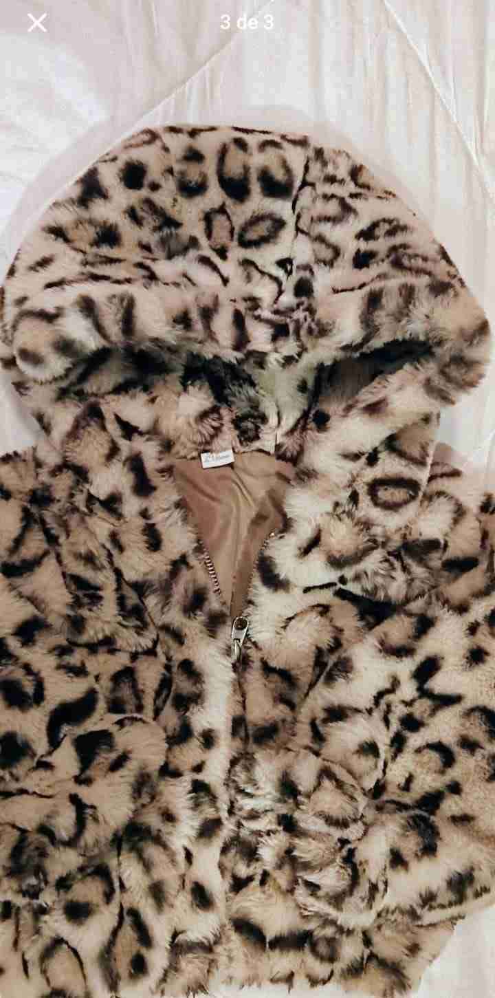 Abrigo de bebé estampado peludo - miniatura 3