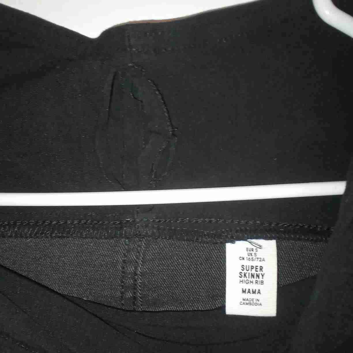 Pantalones maternales negros y azul - miniatura 3