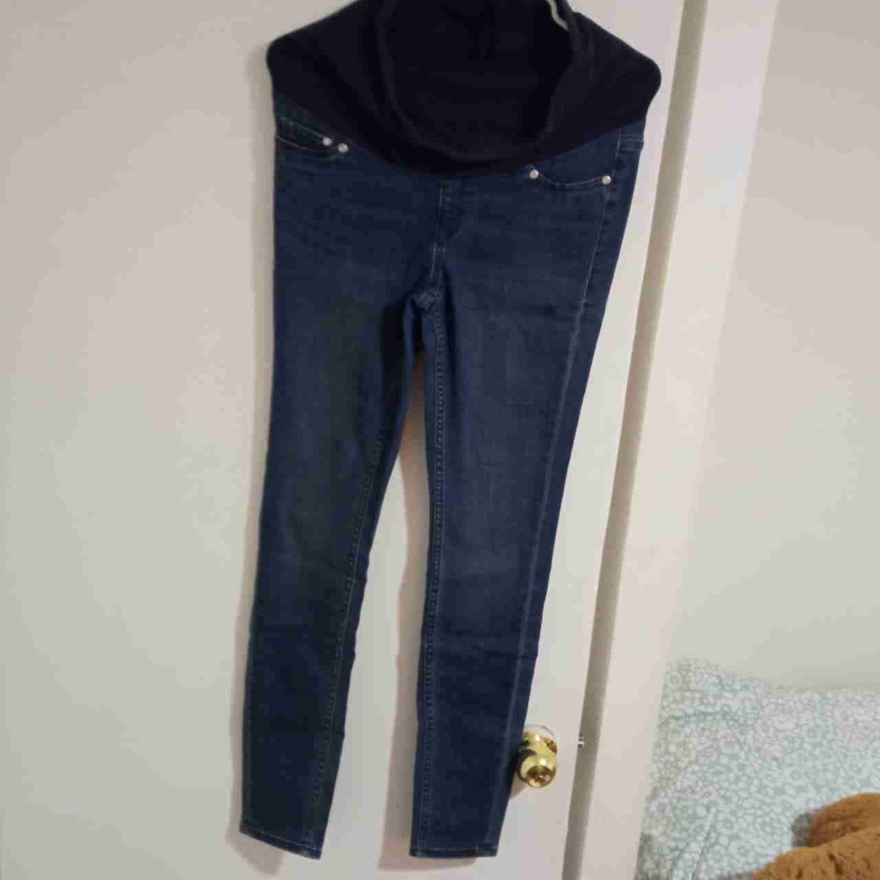 Pantalones maternales negros y azul - miniatura 4