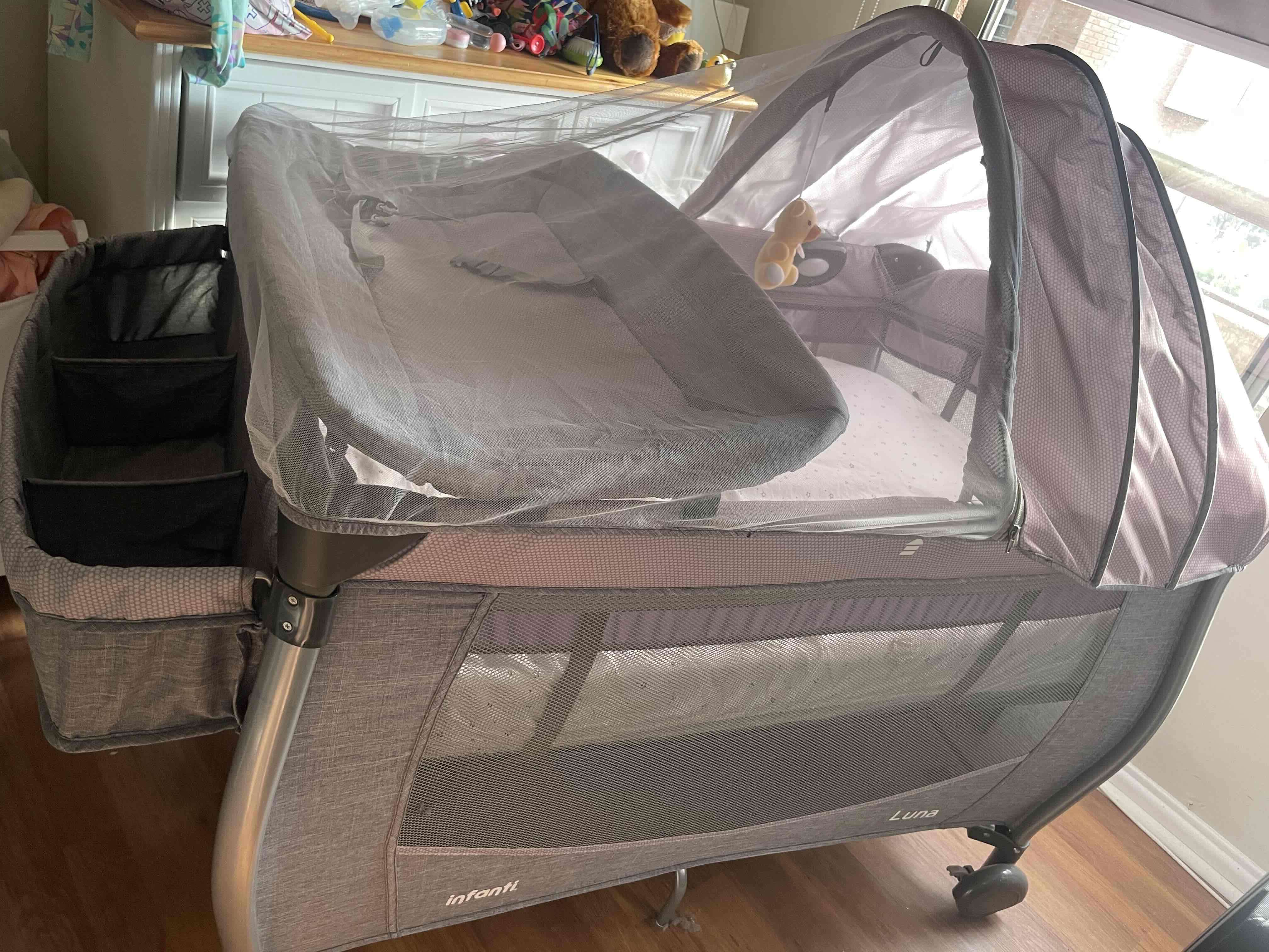 Cuna con toldillo para bebé - miniatura 4