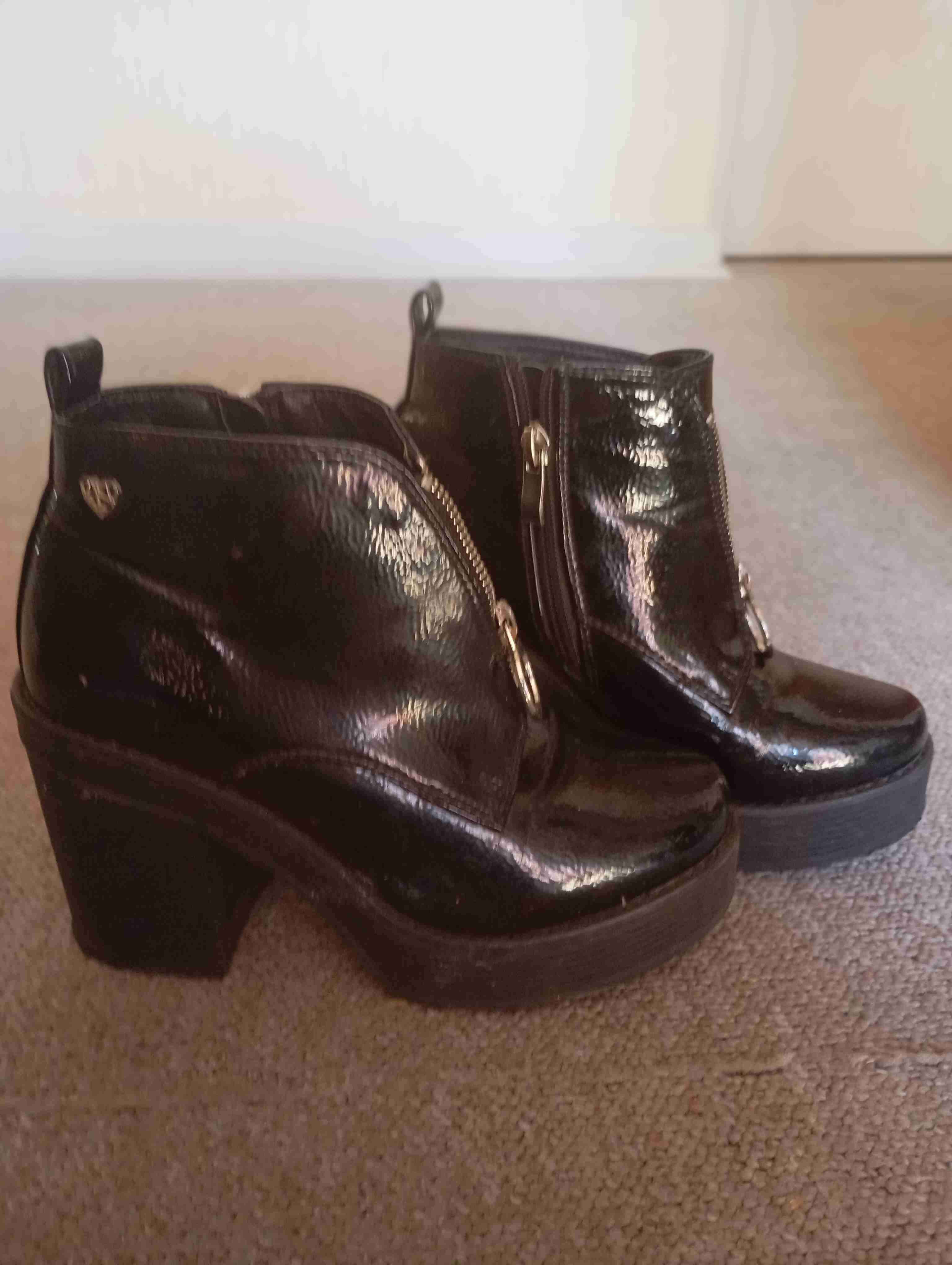 Botines negros de plataforma - miniatura 4