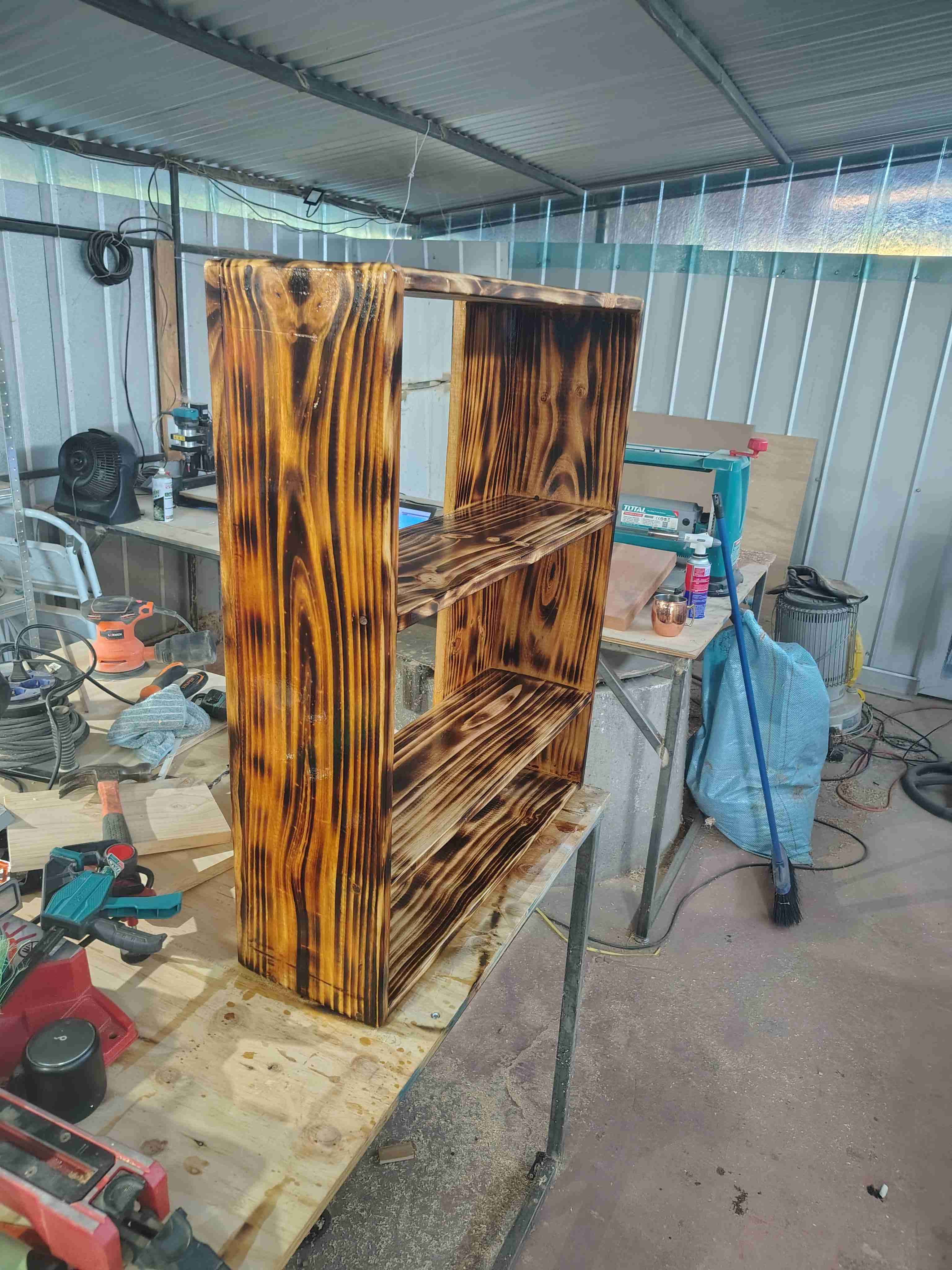 Repisa de pino estilo rústico - miniatura 3