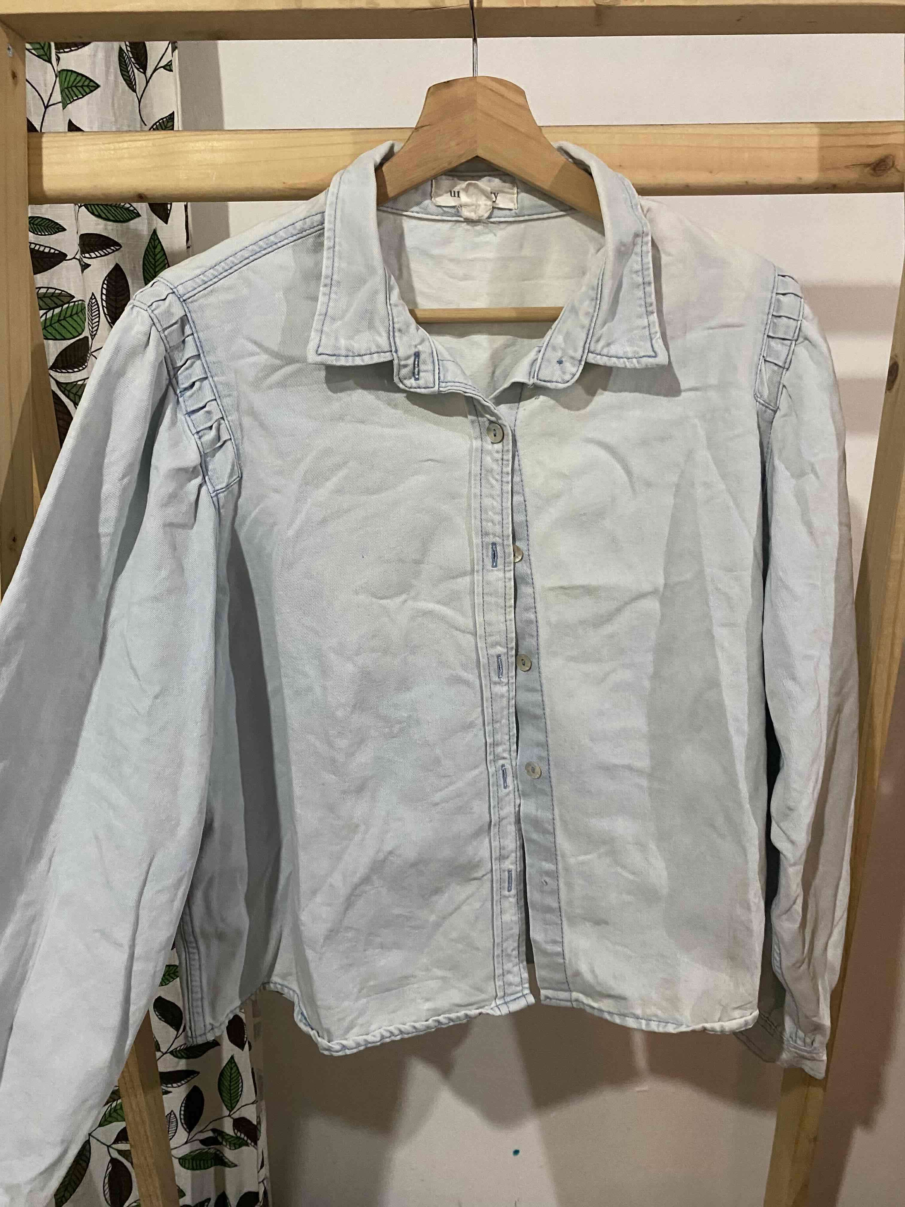 Camisa de mezclilla celeste - miniatura 1