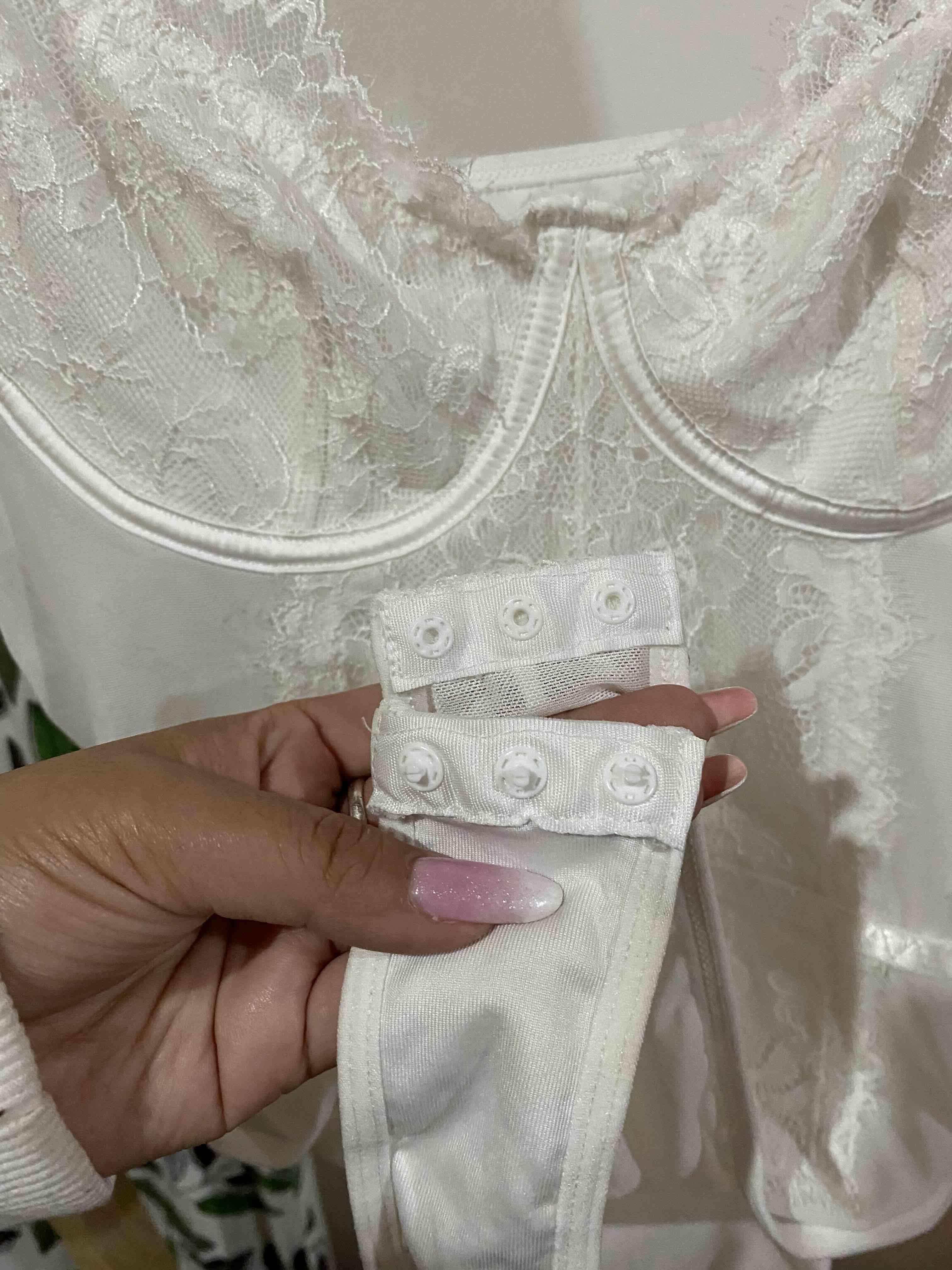 Body de encaje blanco - miniatura 4