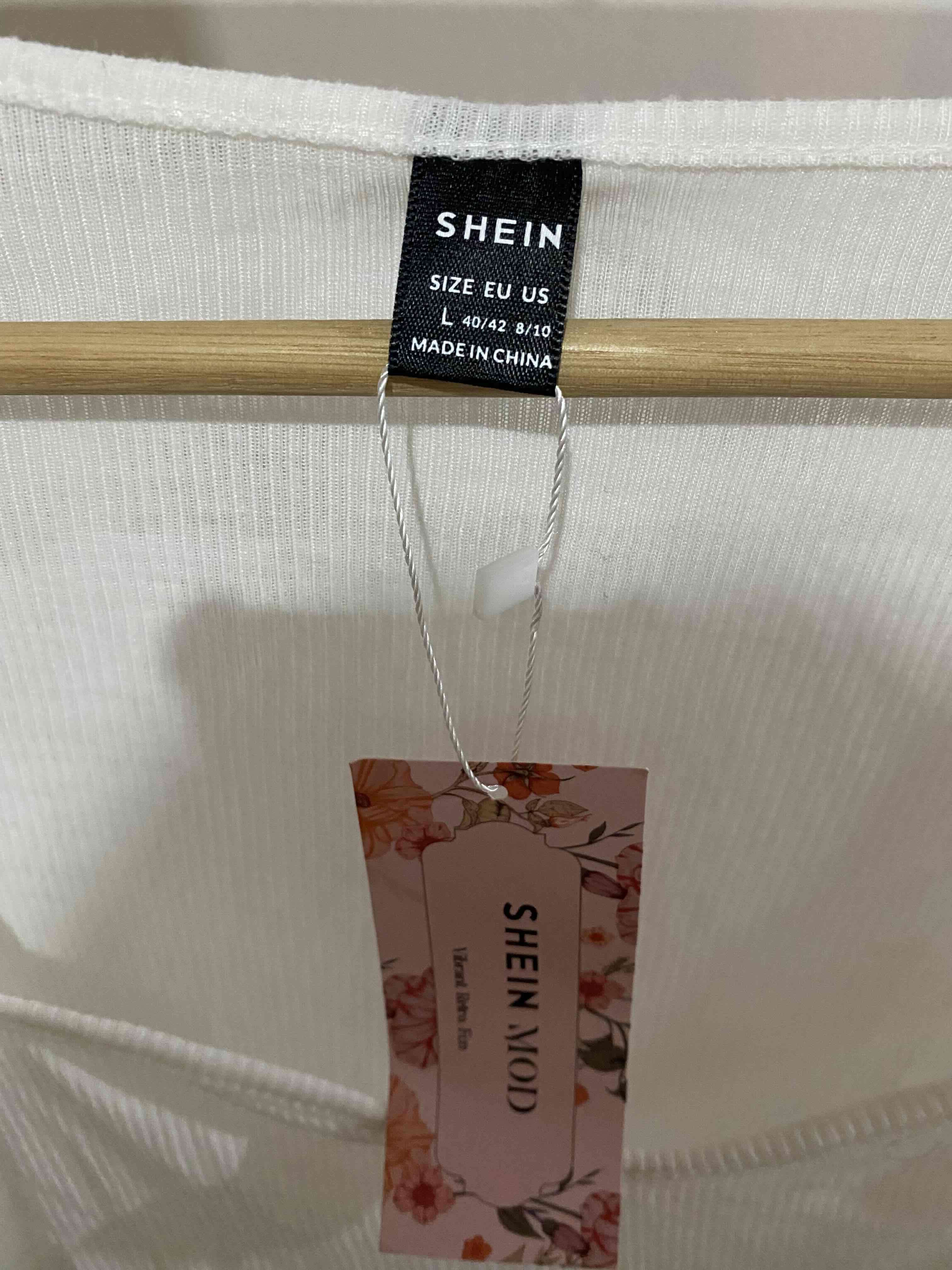 Polera blanca de manga larga - miniatura 3