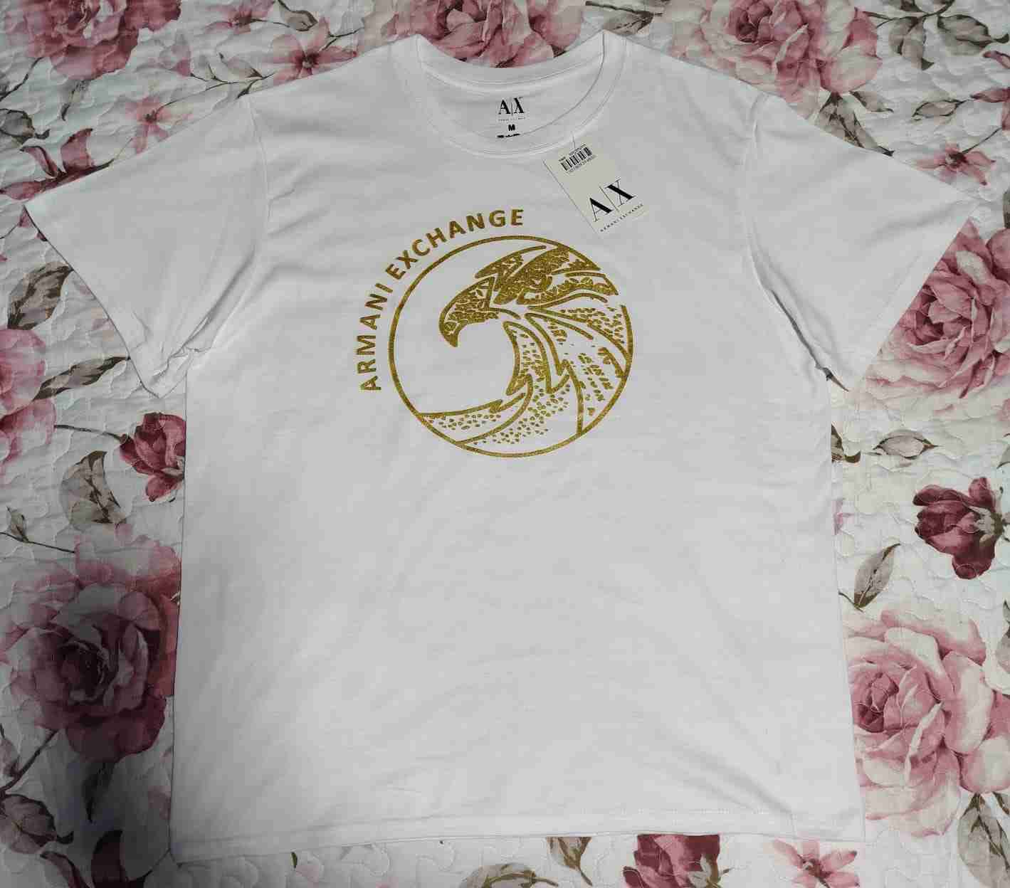 Polera Blanca Armani Exchange Top Quality