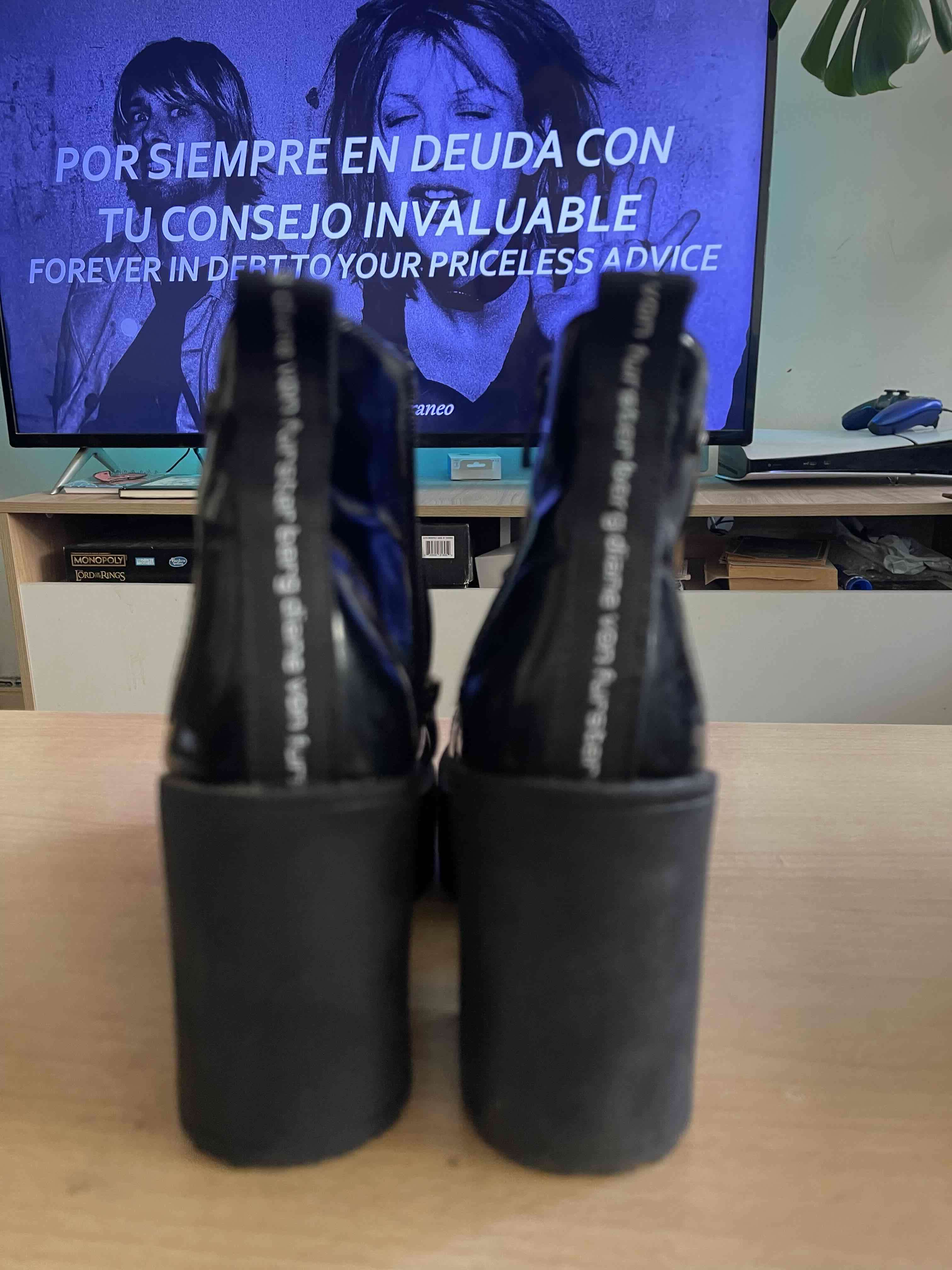 Botines negros de charol con plataforma - miniatura 2