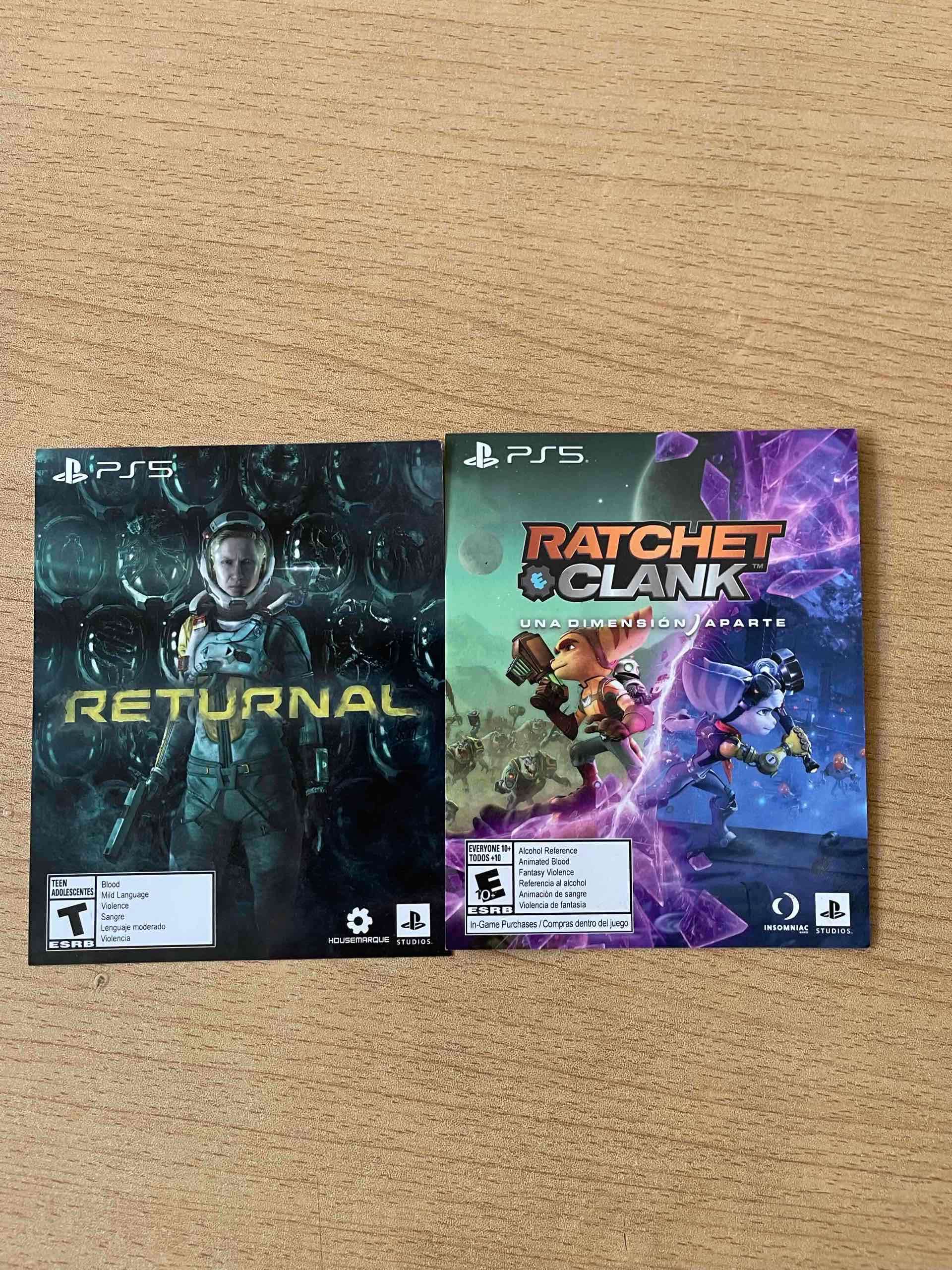 Juegos PS5 Returnal y Ratchet & Clank