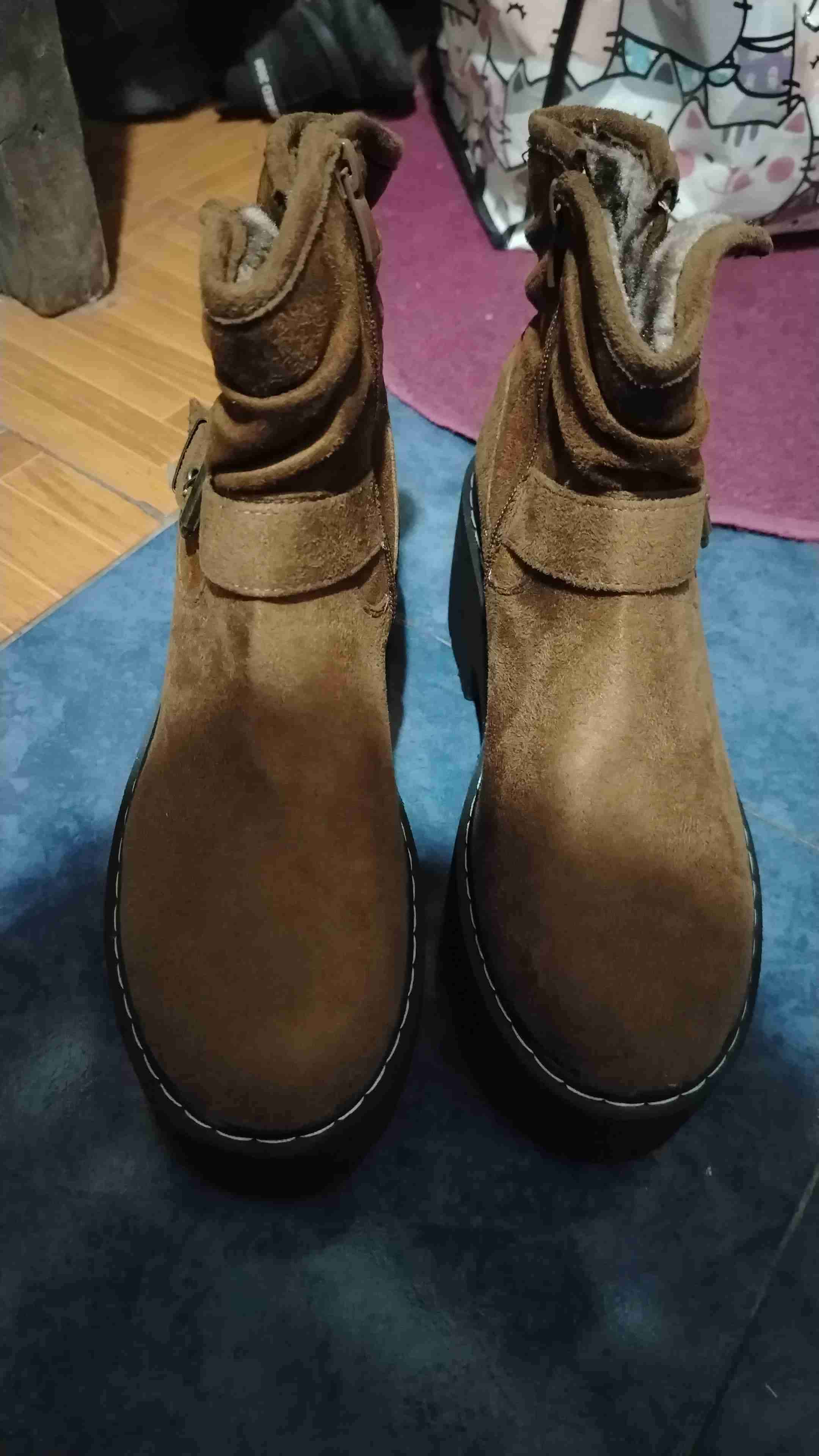 Botines marrones de gamuza - miniatura 1