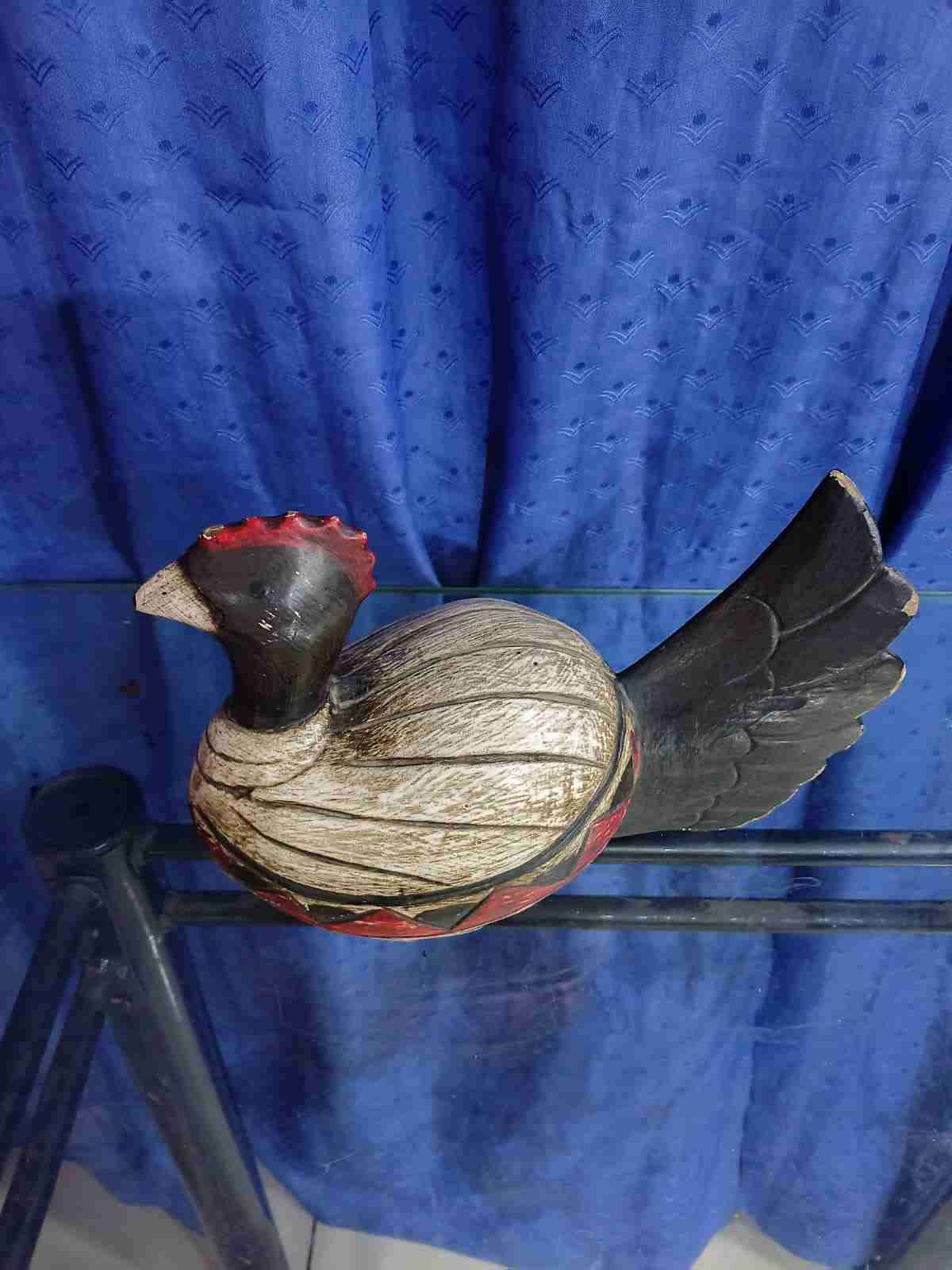 Escultura de pájaro tallada a mano - miniatura 3