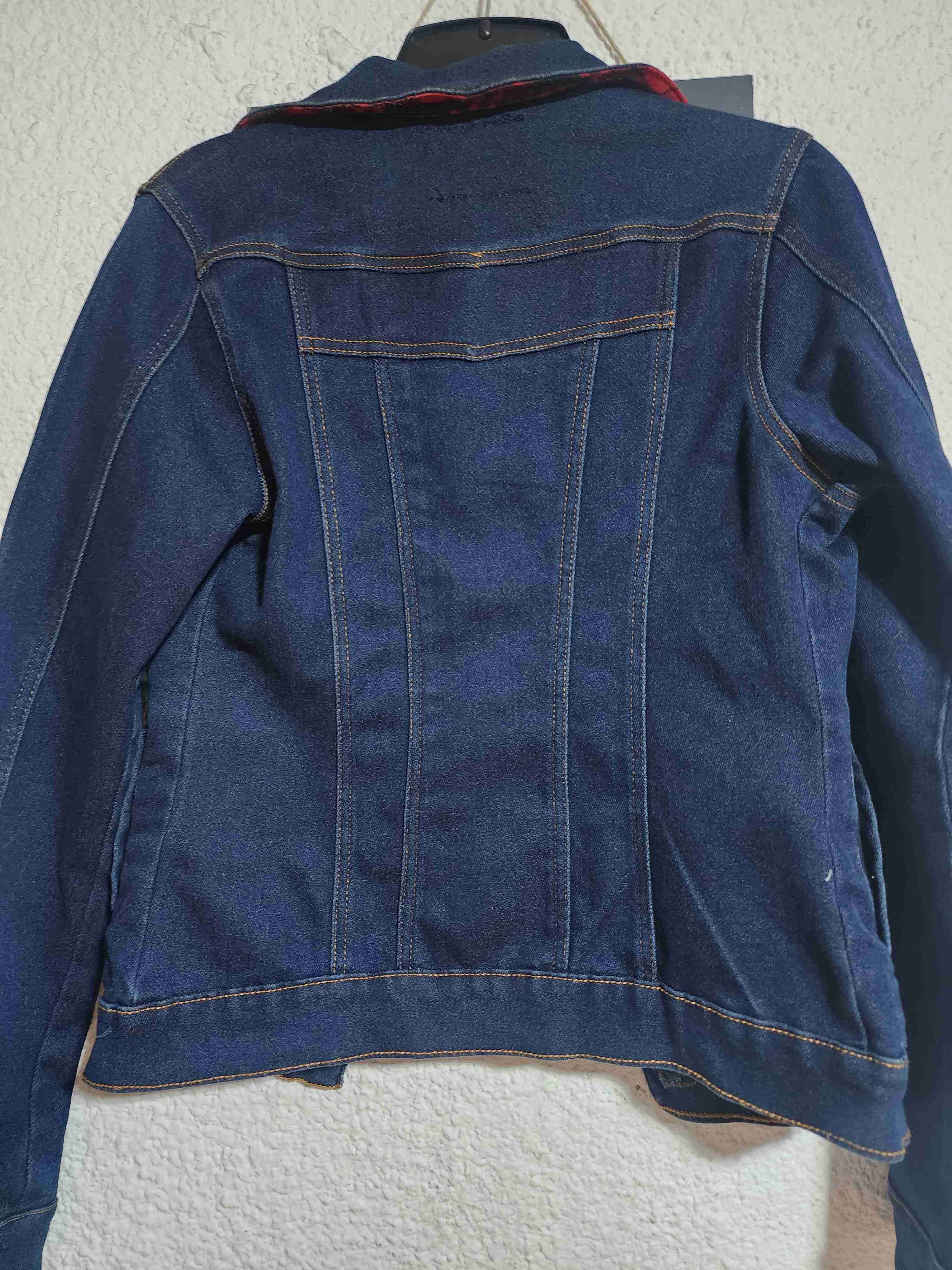 Chaqueta de mezclilla azul mujer - miniatura 2