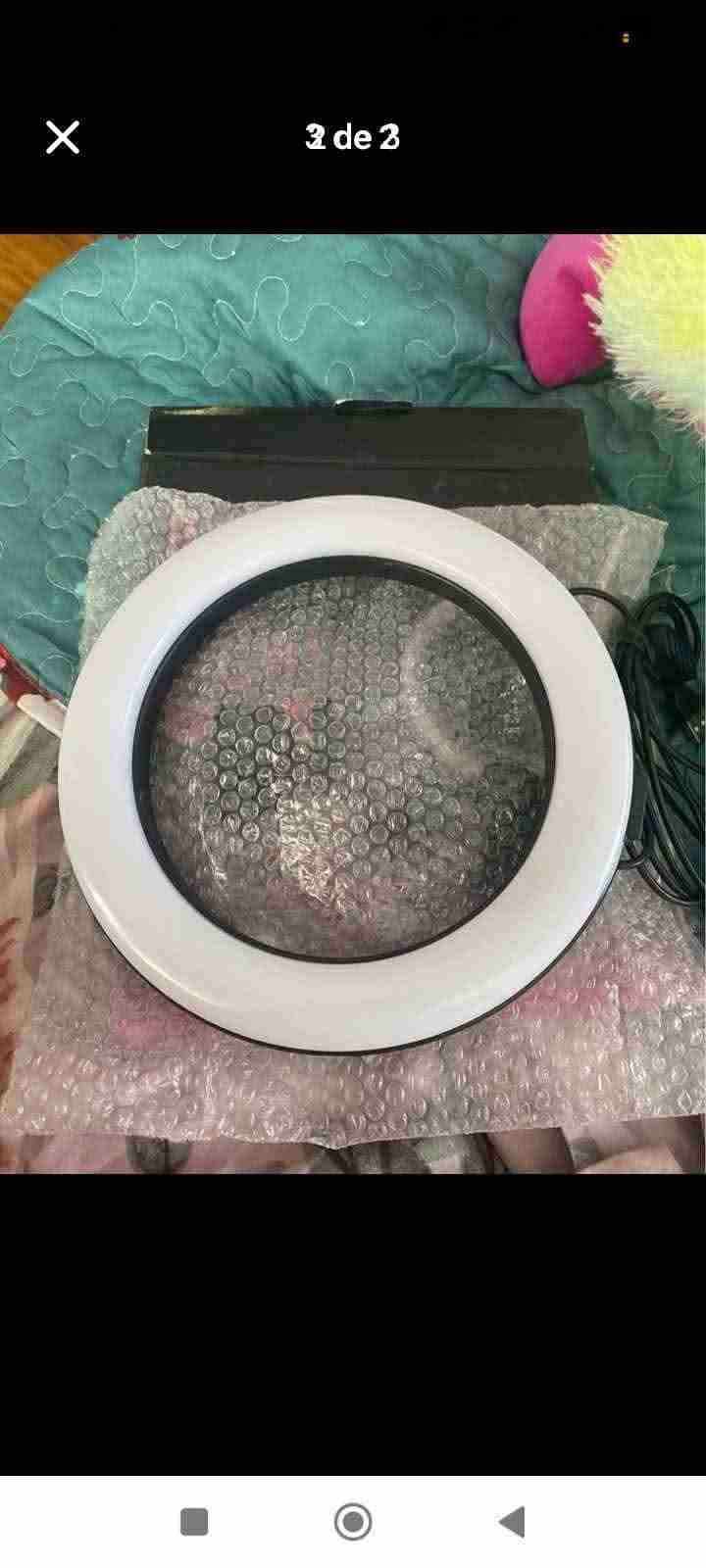 Aro de luz con trípode ajustable - miniatura 2