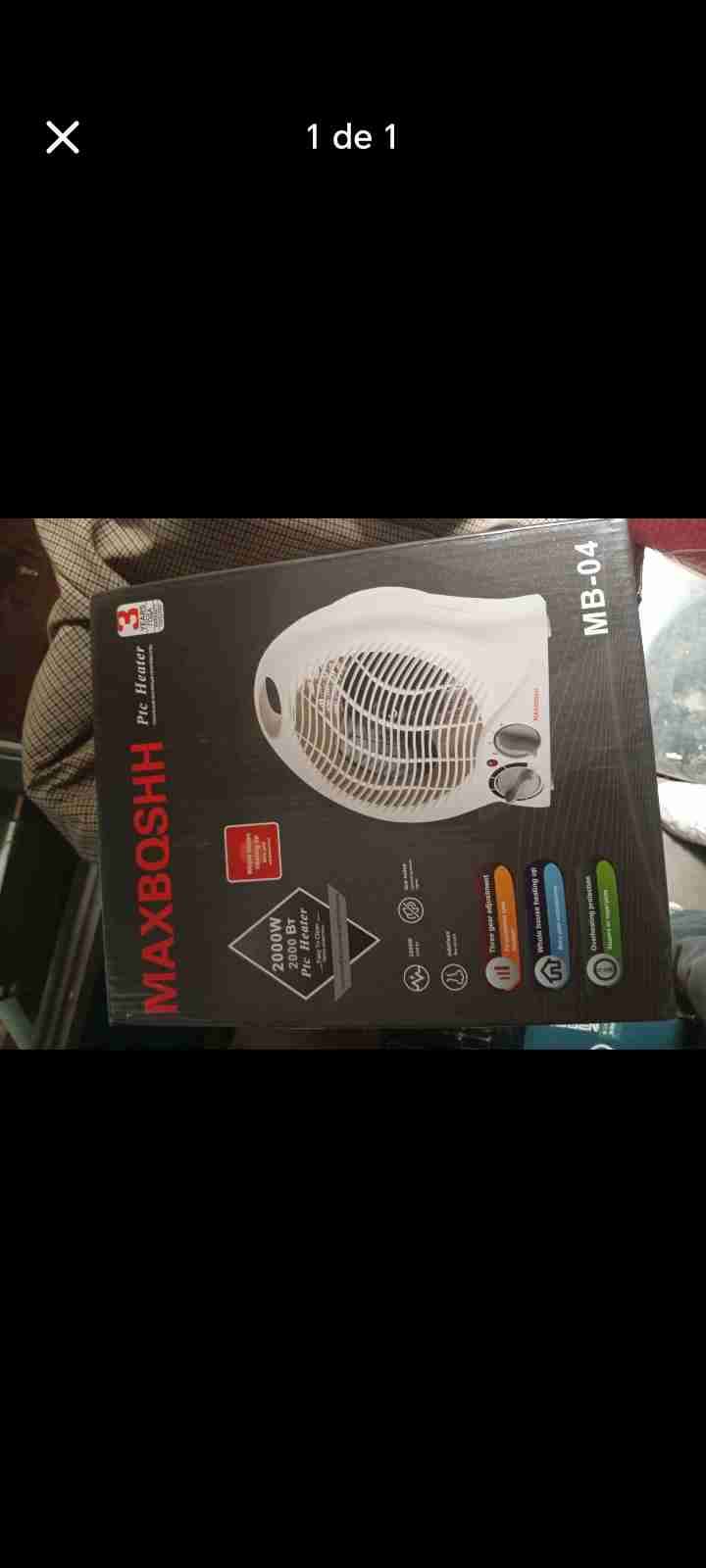 Calefactor eléctrico MaxBosch/ ventilador