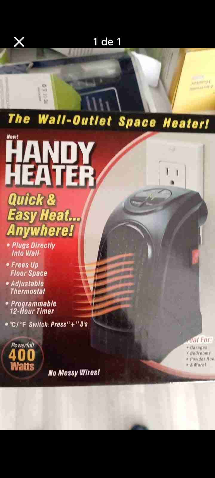 Calefactor eléctrico de pared Handy Heater