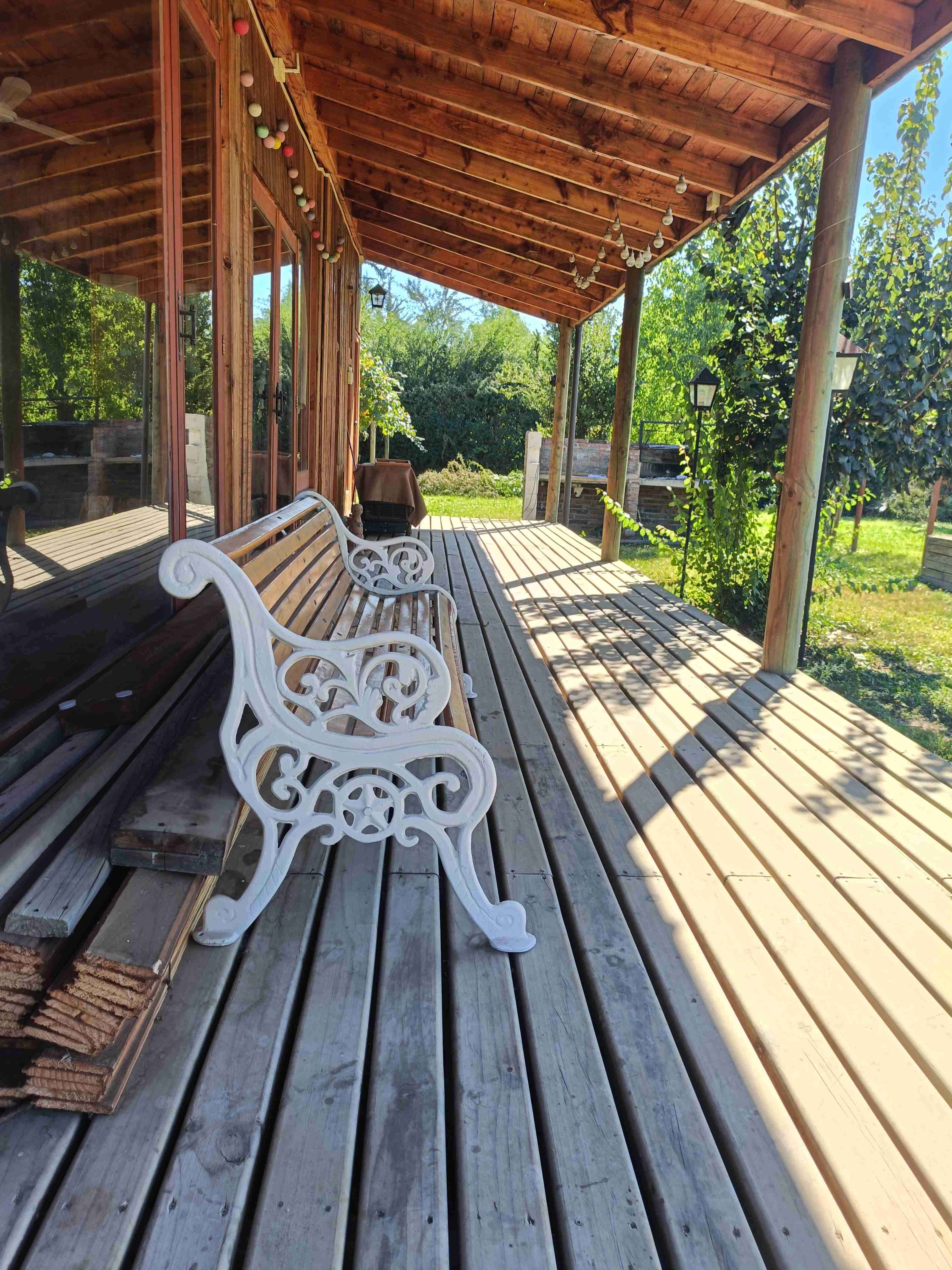 Banco de jardn madera y hierro - miniatura 3